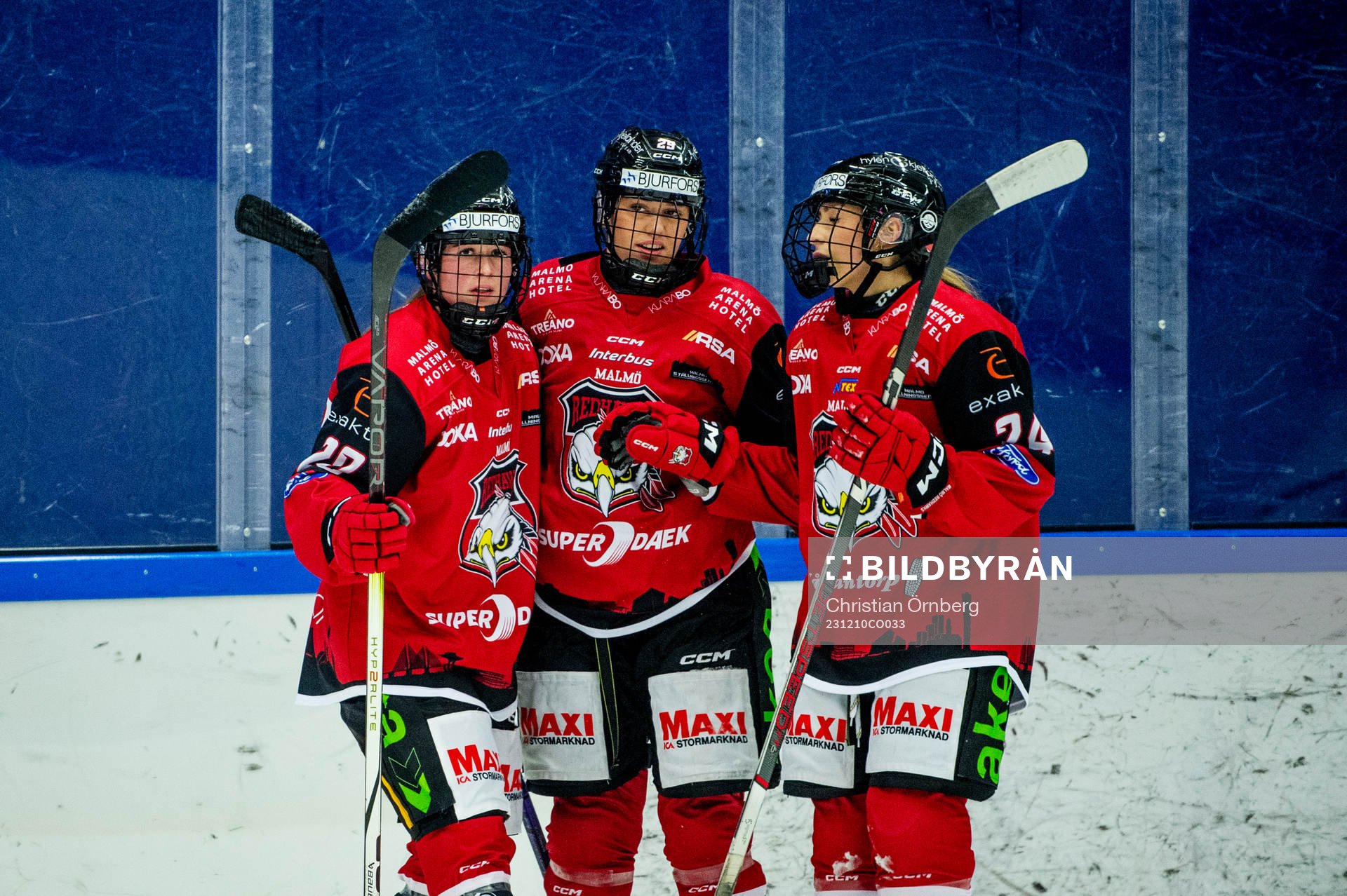 Malmö Redhawks Silke Glud jublar