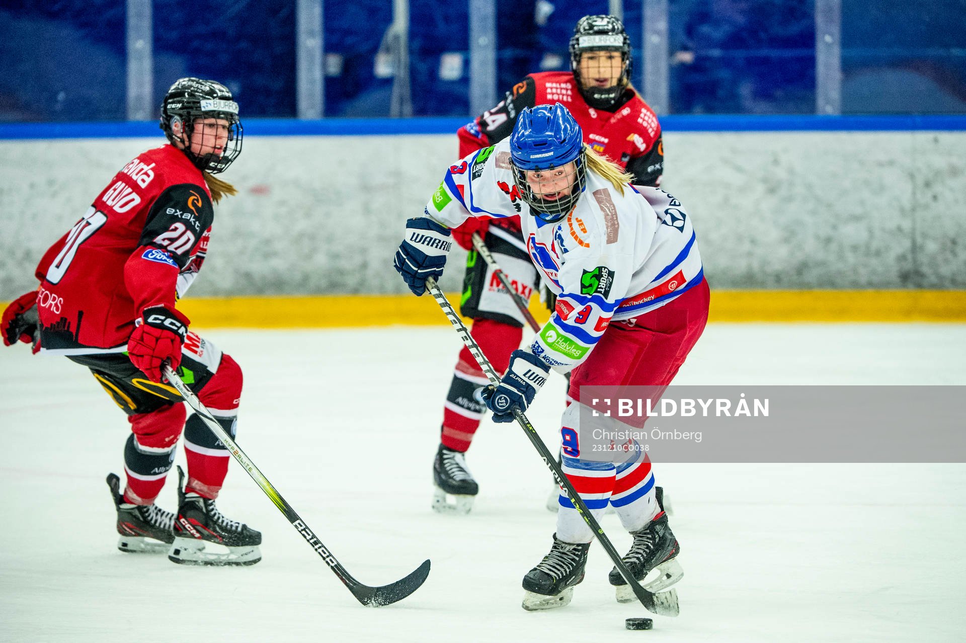 Hvidovres Line Sofie Ernst mot Malmö Redhawks Silke Glud
