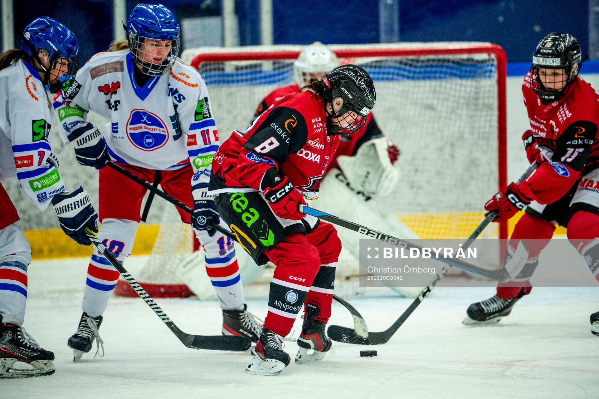 Malmö Redhawks Hilda Törner mot Hvidovres Sara Julie