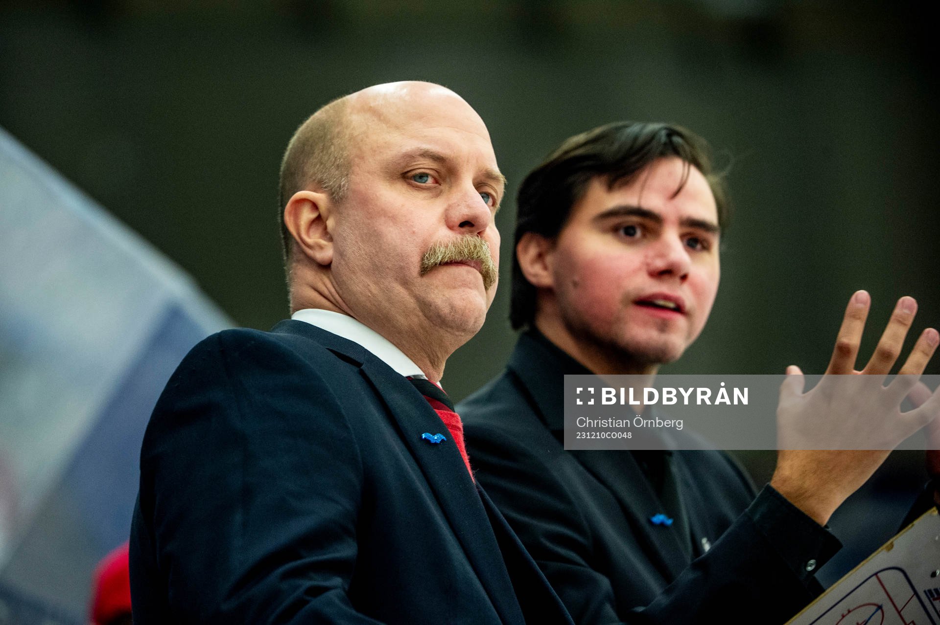 Malmö Redhawks tränare Henrik Palm och assisterande