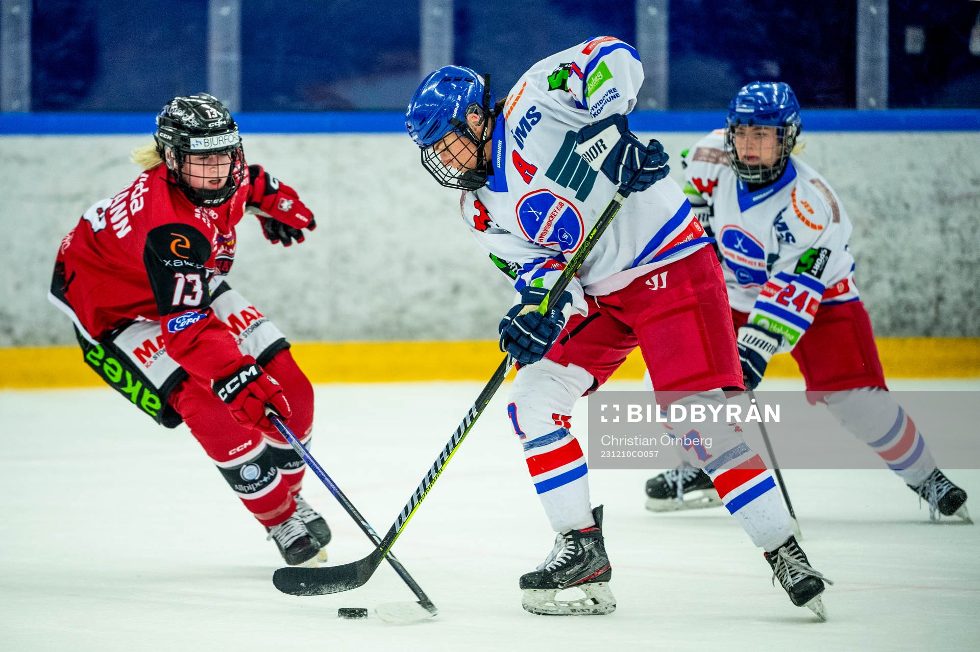Hvidovres Sara Julie Knudsen mot Malmö Redhawks Nele