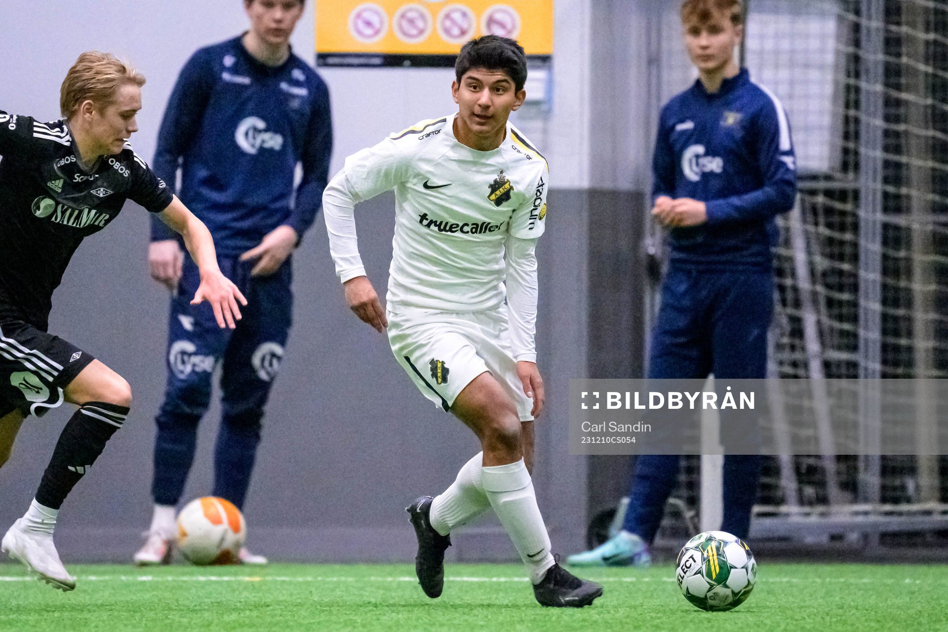 AIKs Luis Carlos Sandoval under fotbollsmatchen i Skandinaviska Mästerskapen mellan Rosenborg och AIK den 10 december 2023 i Borås.