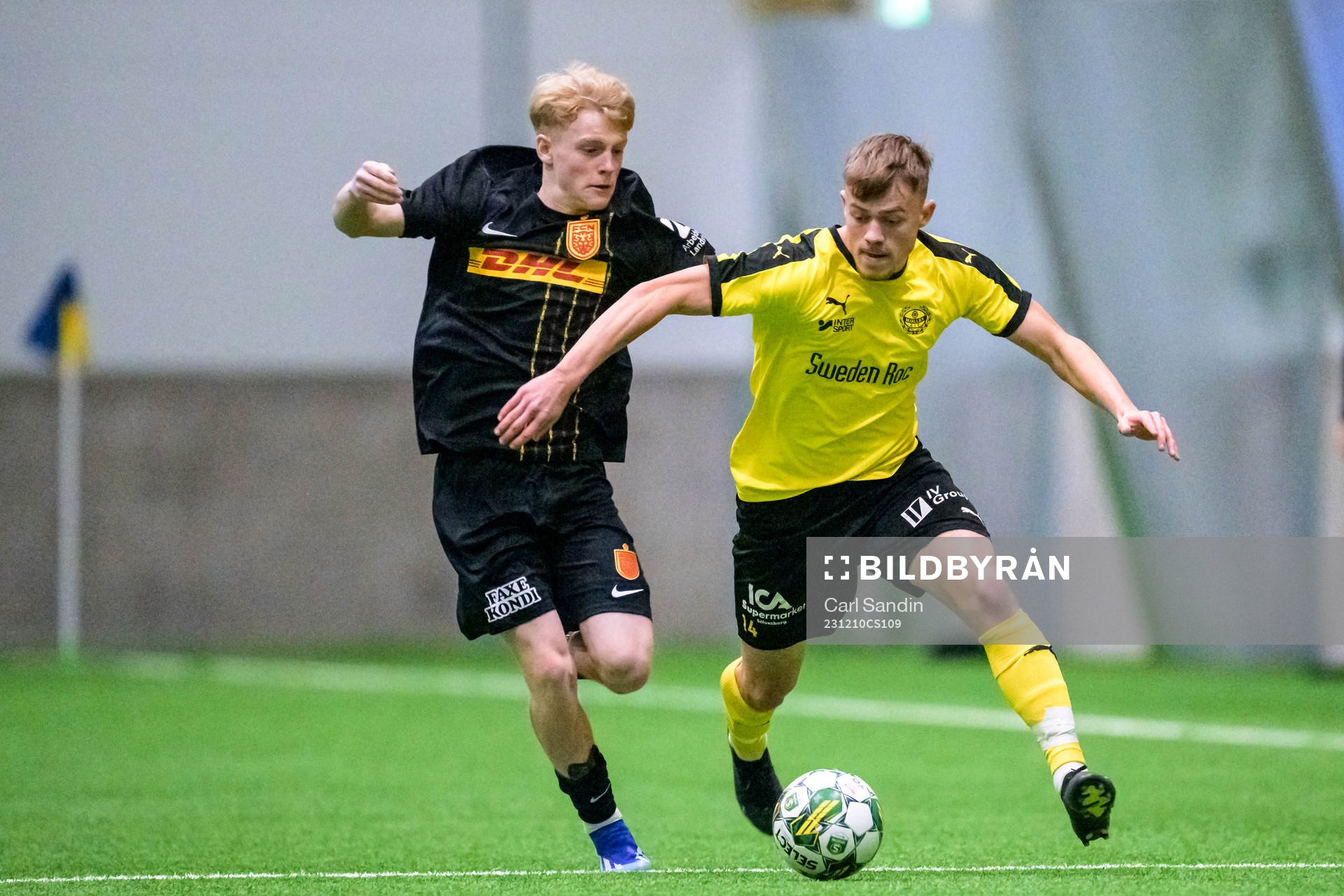 Nordsjällands Oliver Klang och Mjällbys Vilmer Gehander