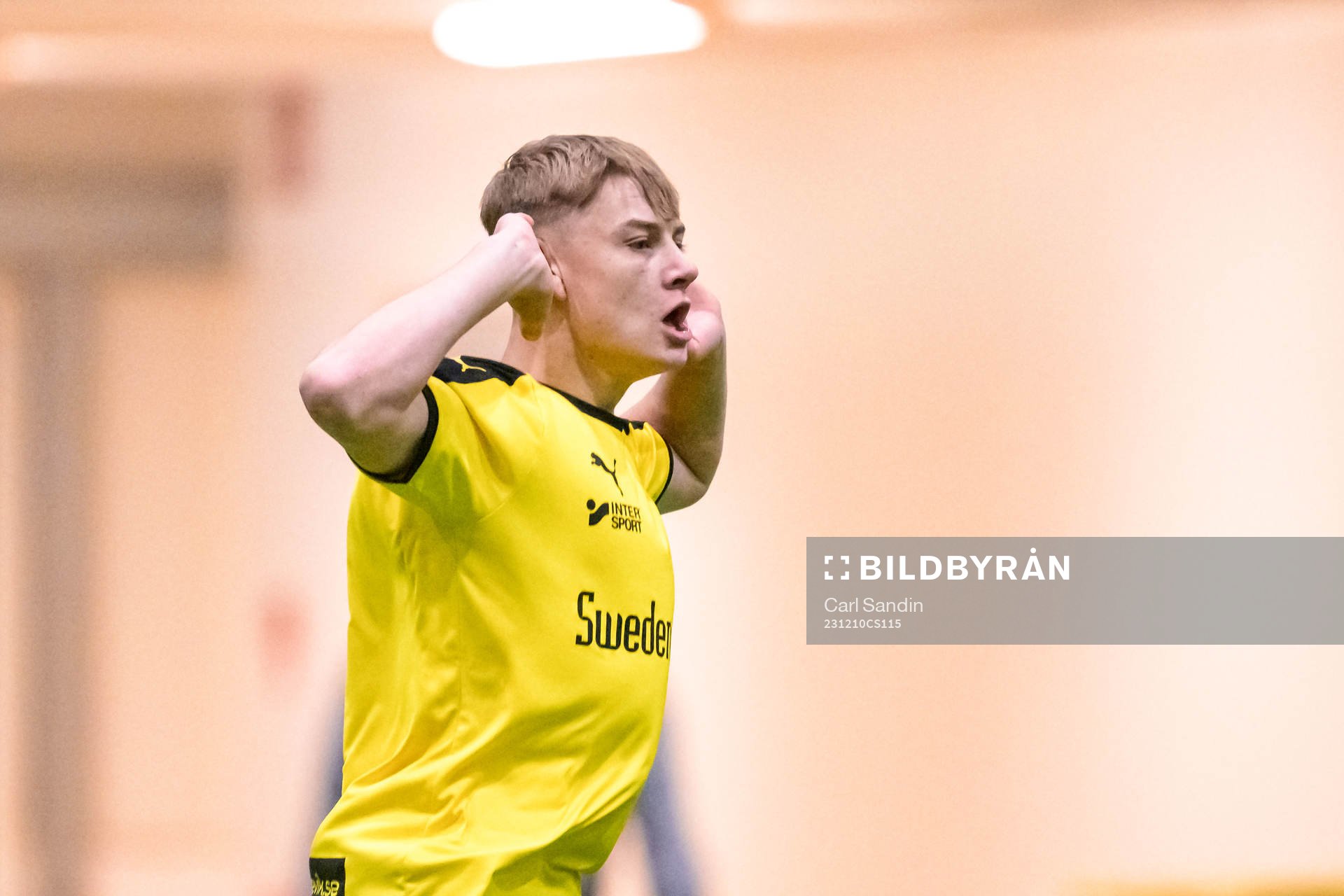 Mjällbys Lucas Nennesson jublar