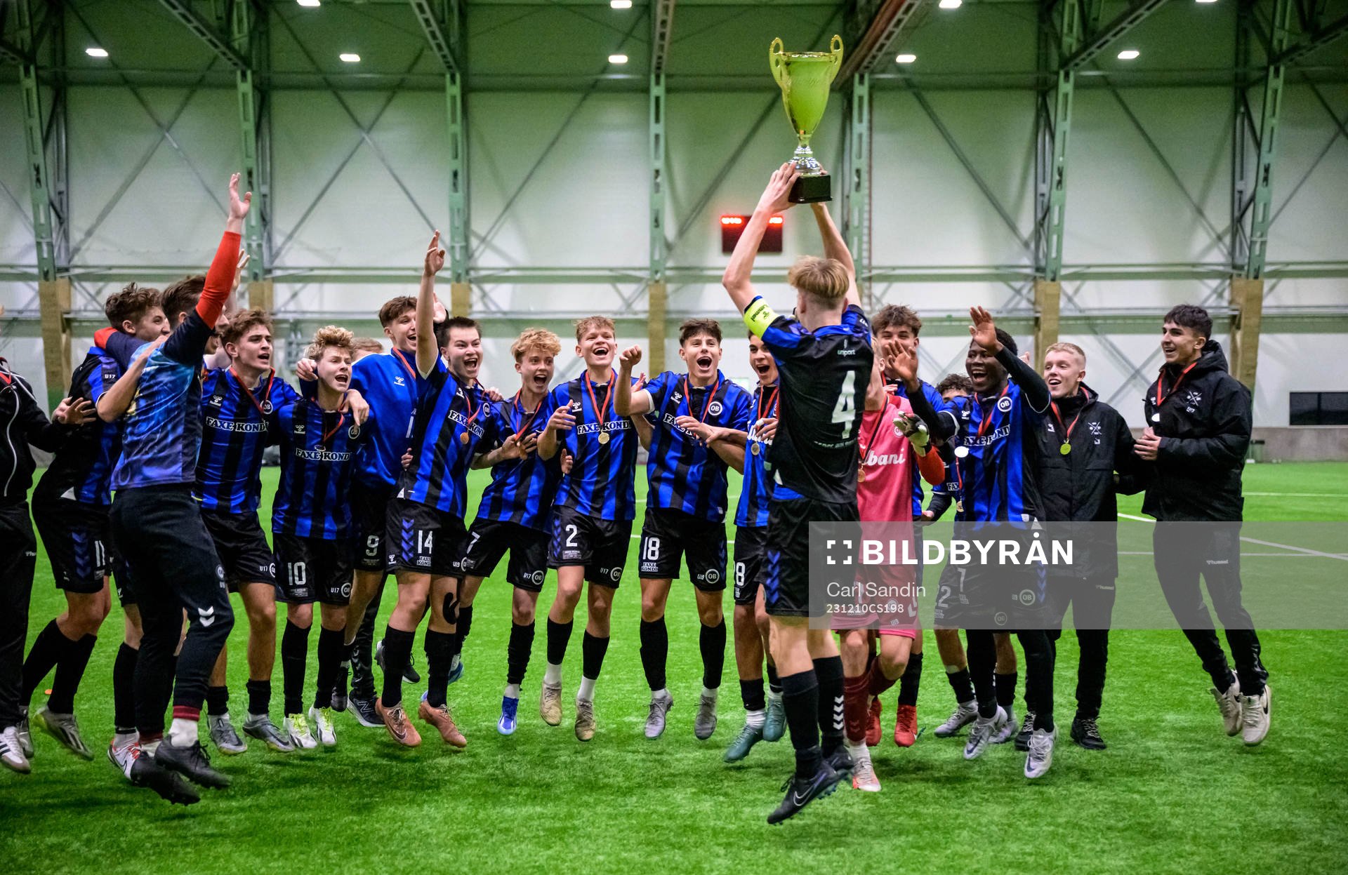 Odenses spelare jublar