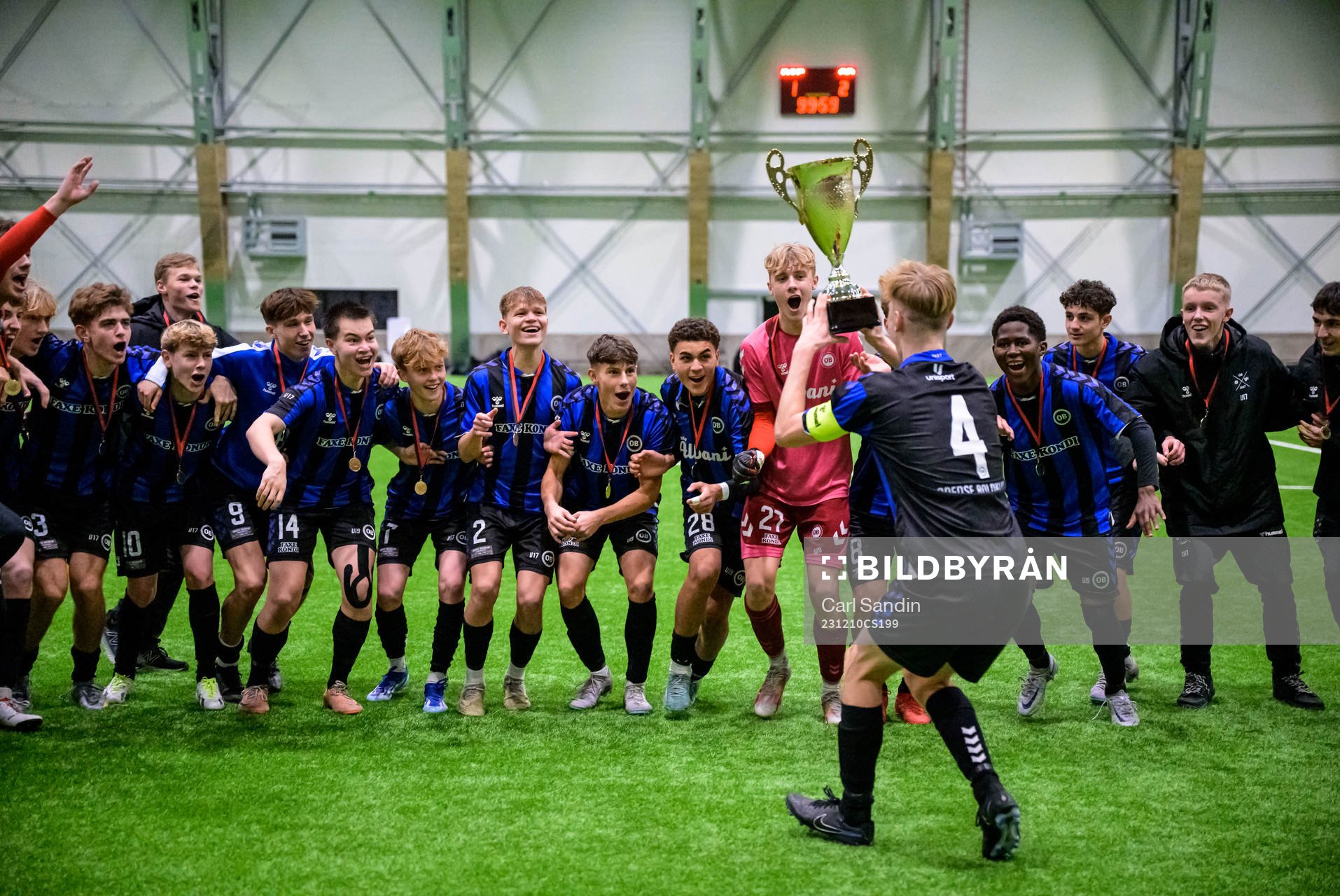 Odenses spelare jublar efter