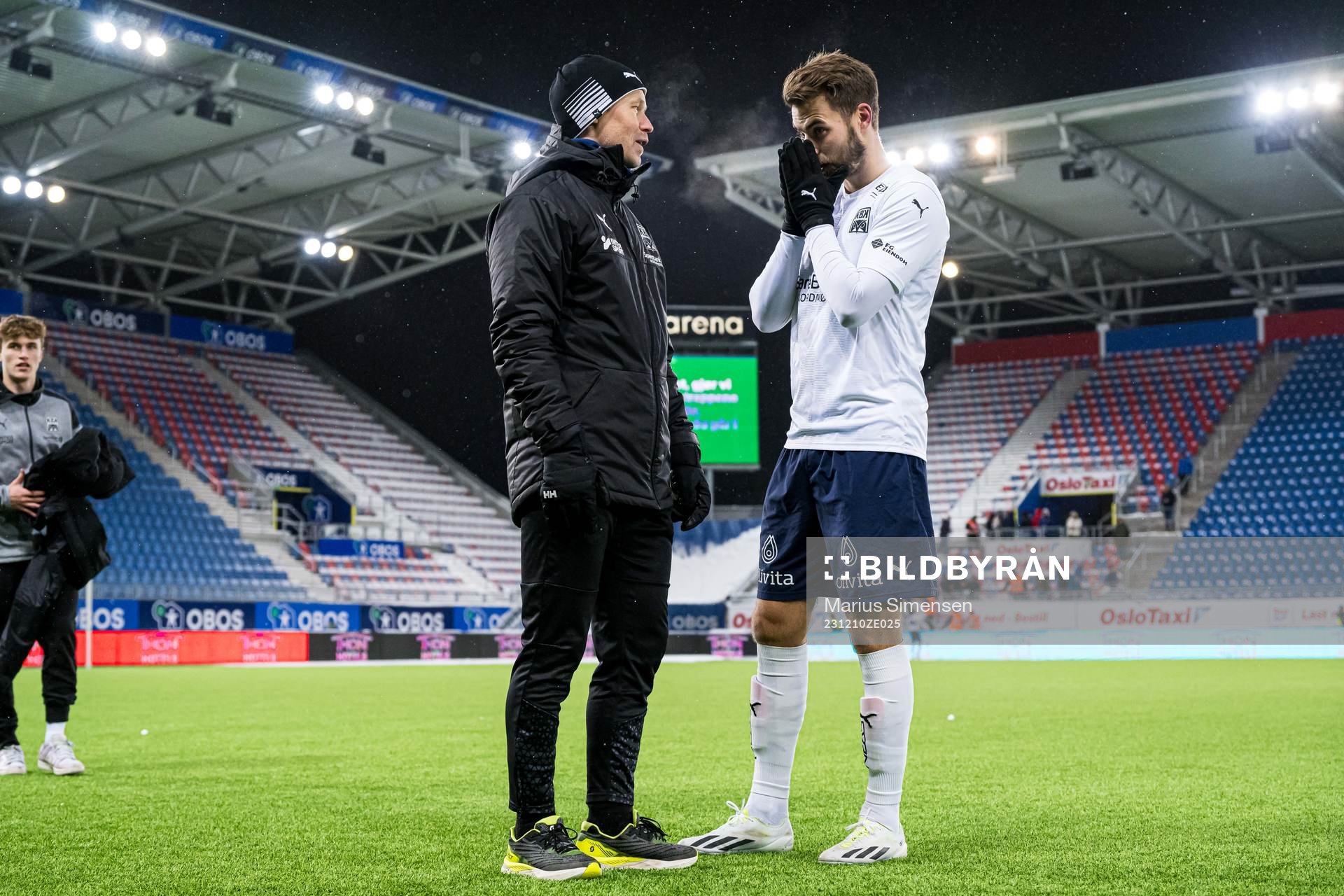 Amund Skiri, head coach of Kristiansund, and Christoffer