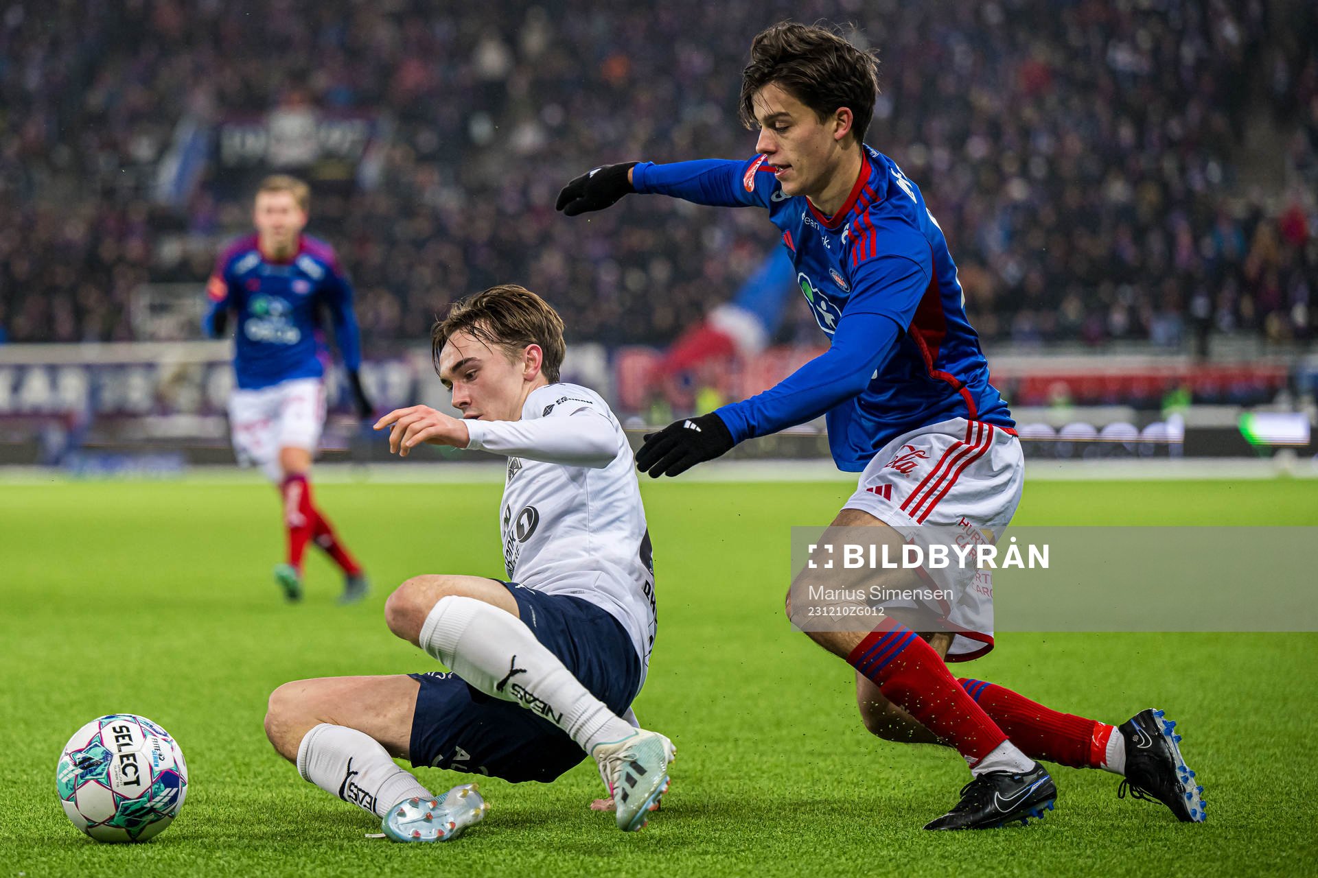 Marius Broholm of Kristiansund and Magnus Riisnæs of