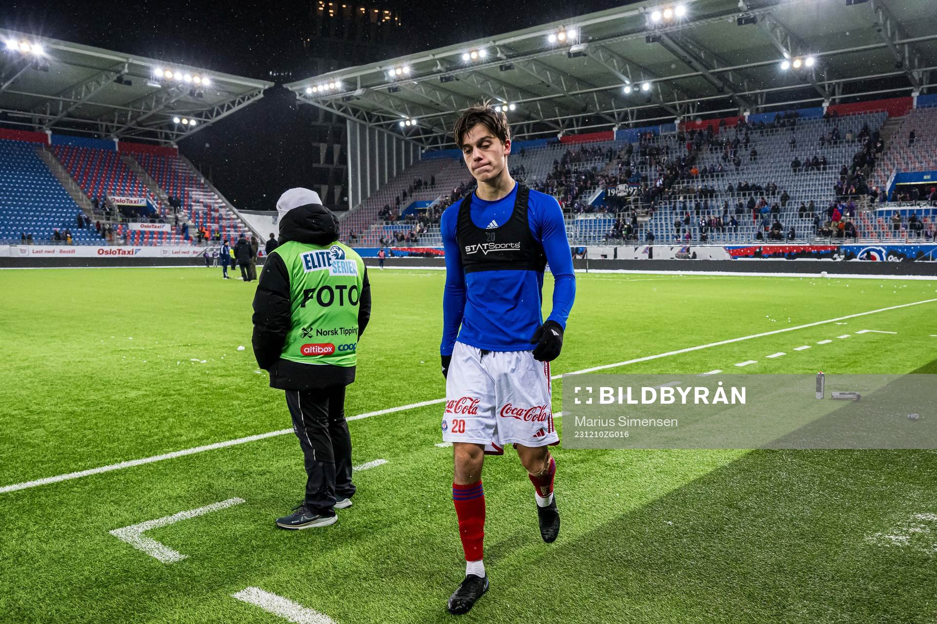 Magnus Riisnæs of Vålerenga looks dejected