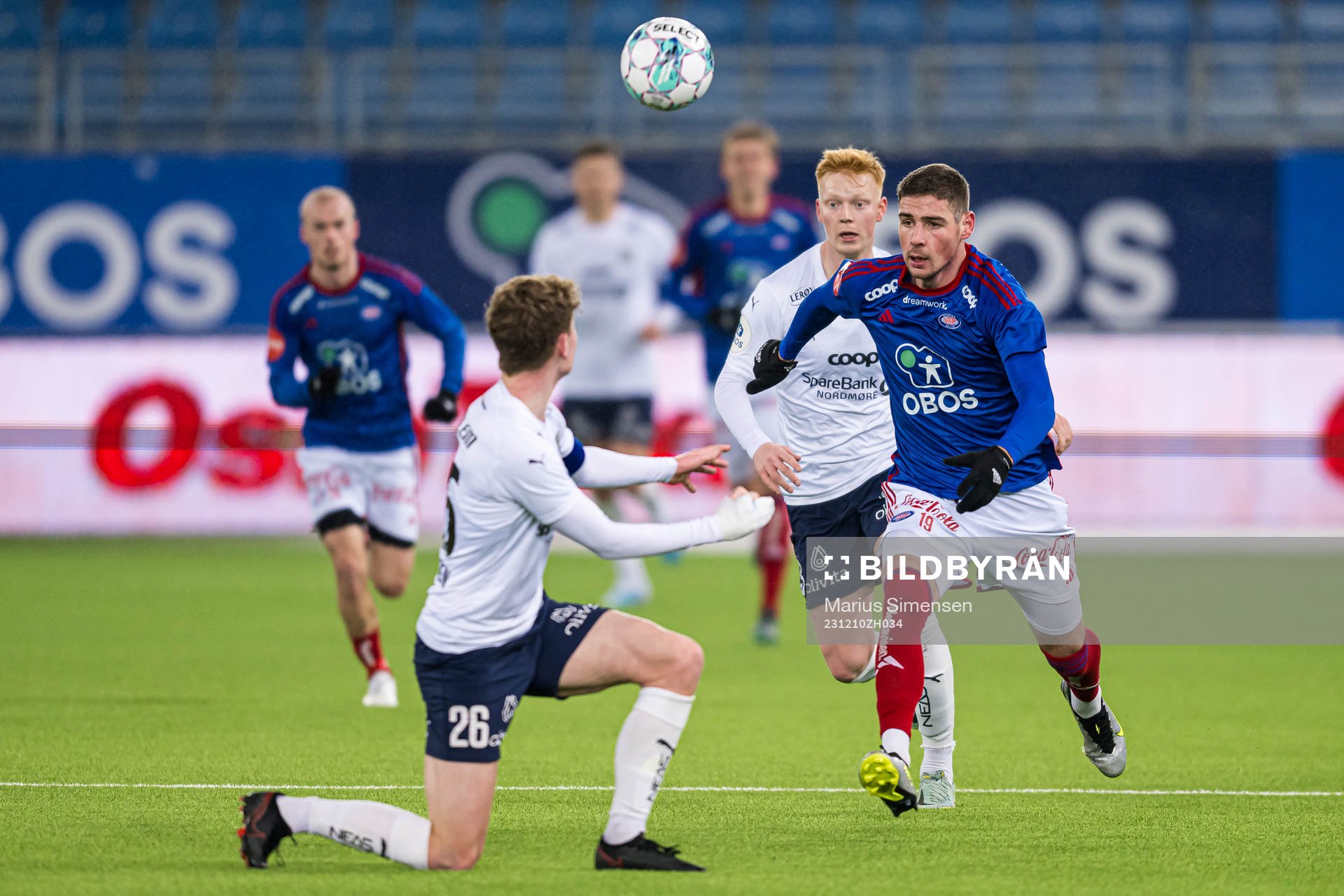 Andrej Ilic of Vålerenga during the Eliteserien playoff football match between Vålerenga and Kristiansund on December 10, 2023 in Oslo.