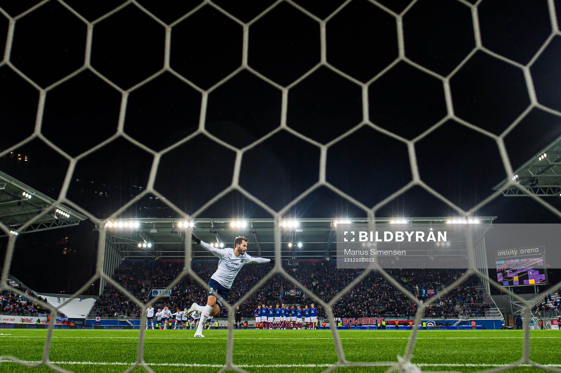 Christoffer Aasbak of Kristiansund celebrates
