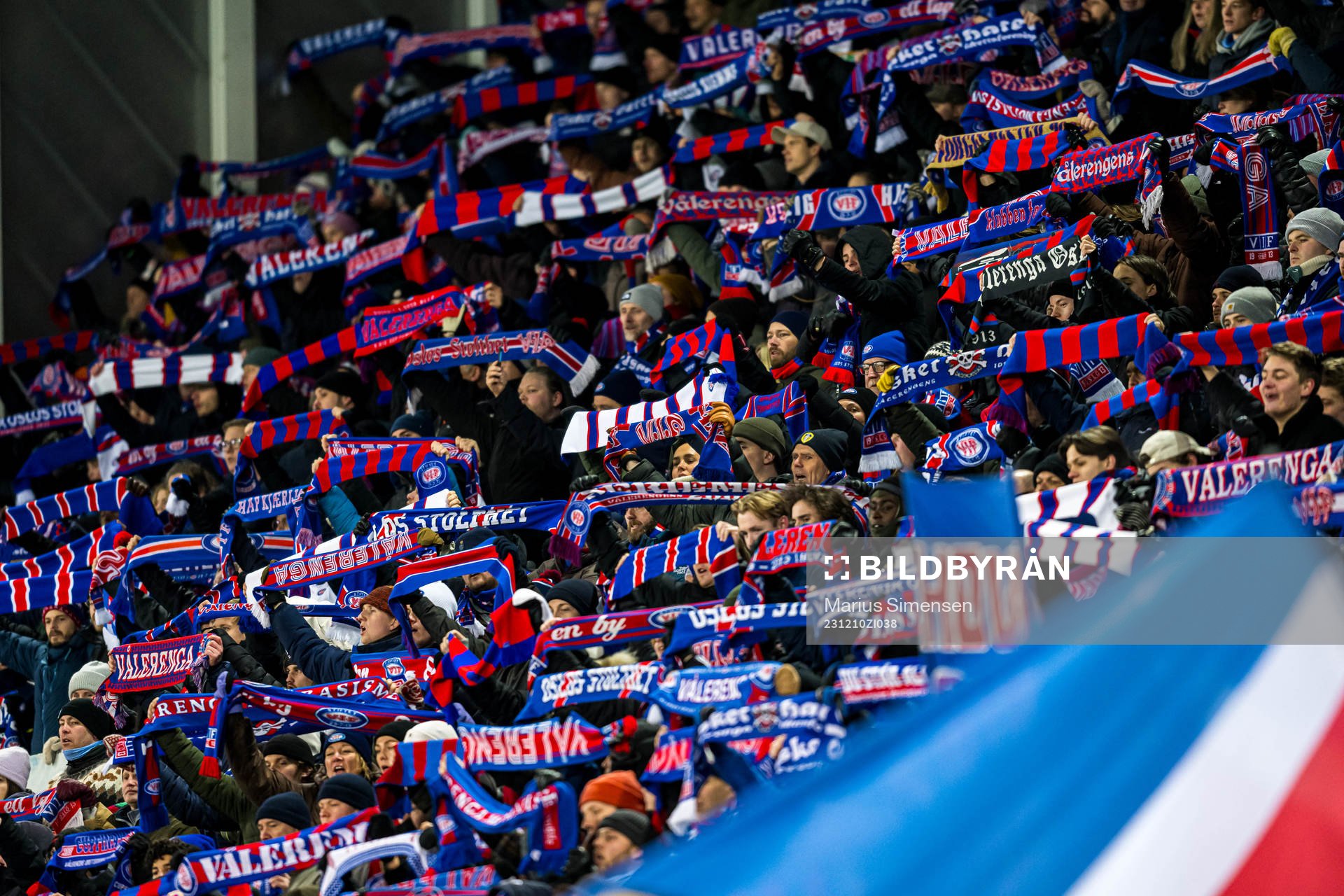 Spectators in the stands