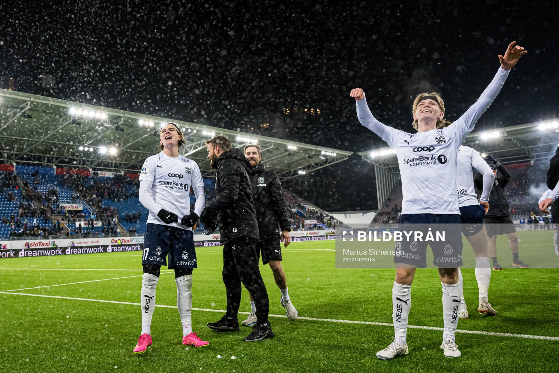 Brynjolfur Willumsson and Heine Gikling Bruseth of