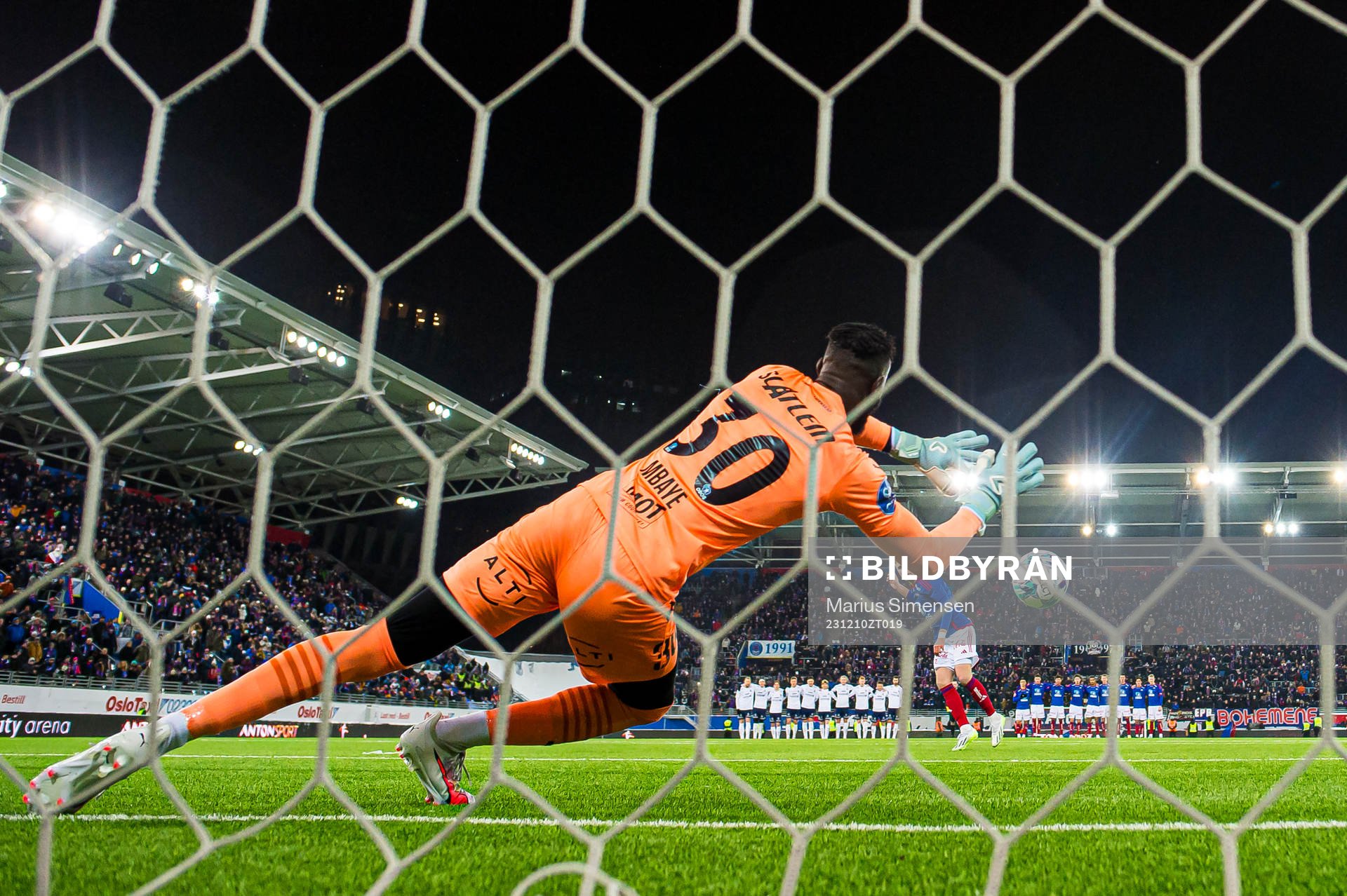 XXX during the Eliteserien playoff football match between
