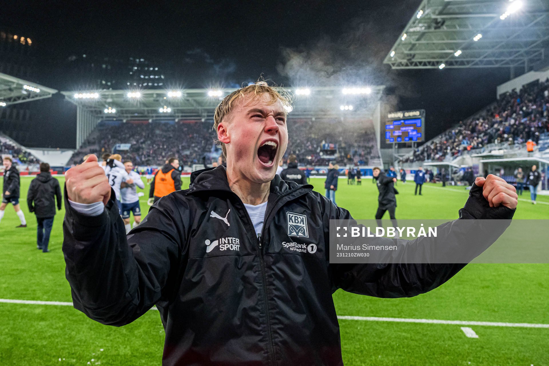 Mikkel Rakneberg of Kristiansund celebrates