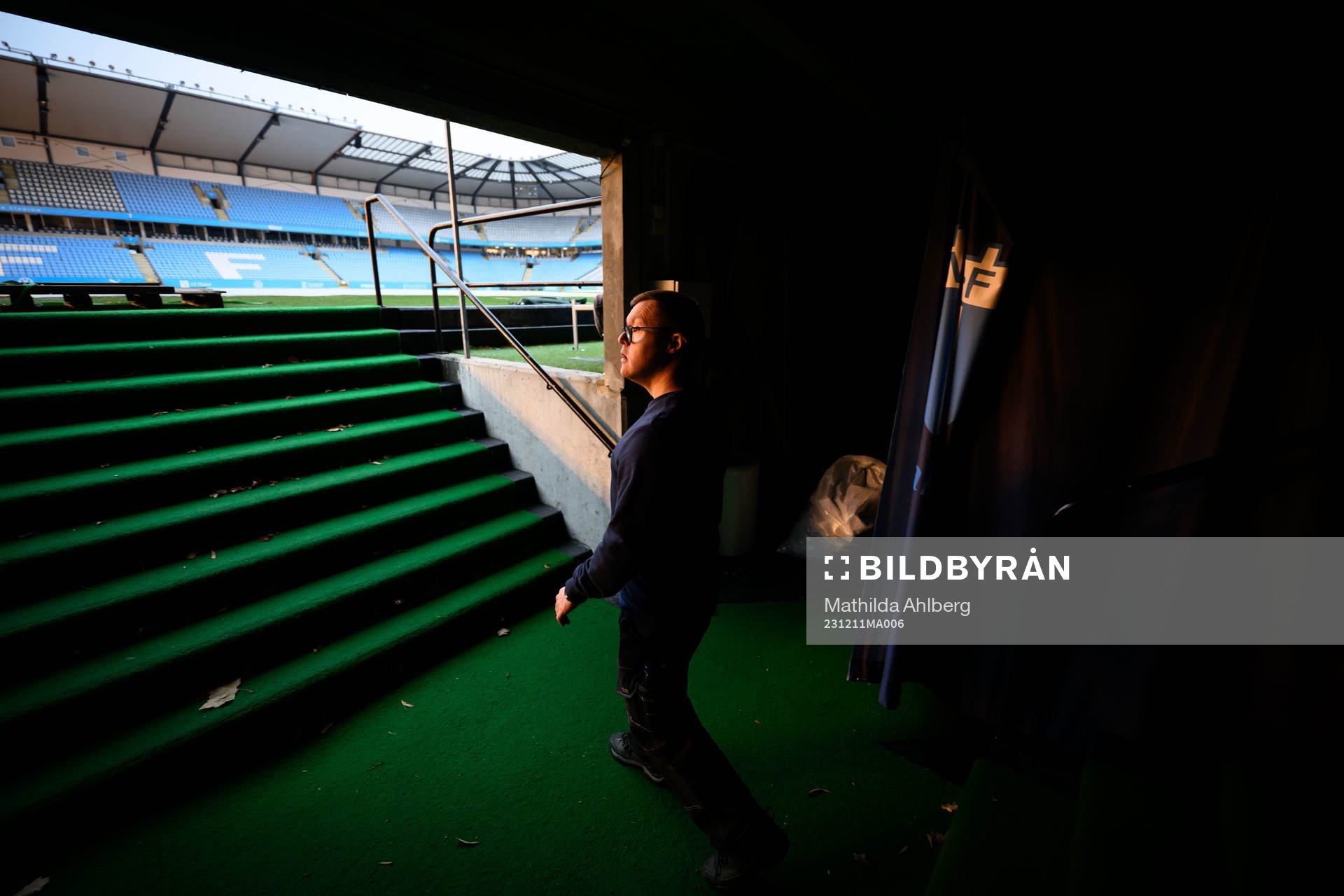 Christoffer Karlsson, planskötare på Eleda Stadion