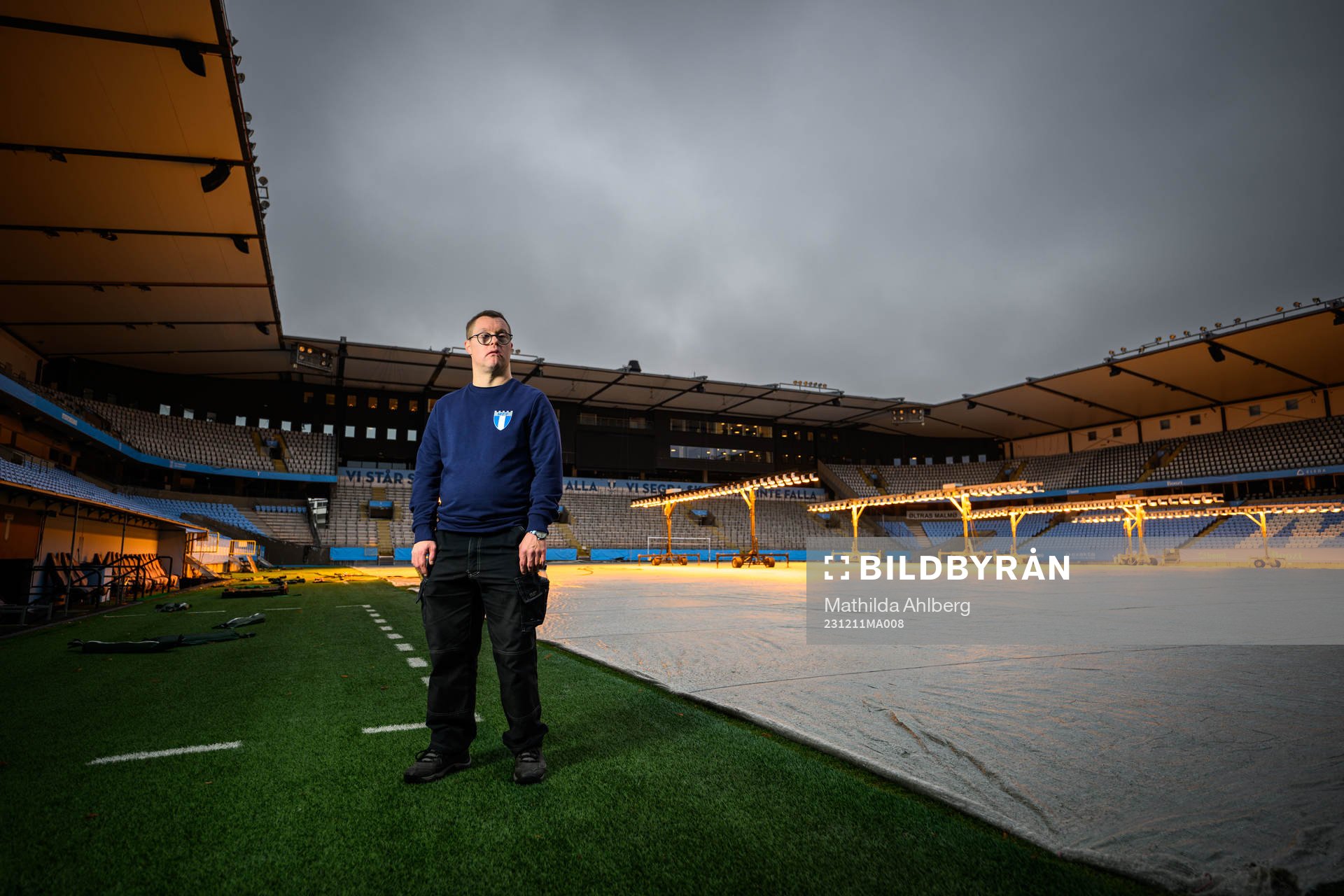Christoffer Karlsson, planskötare på Eleda Stadion