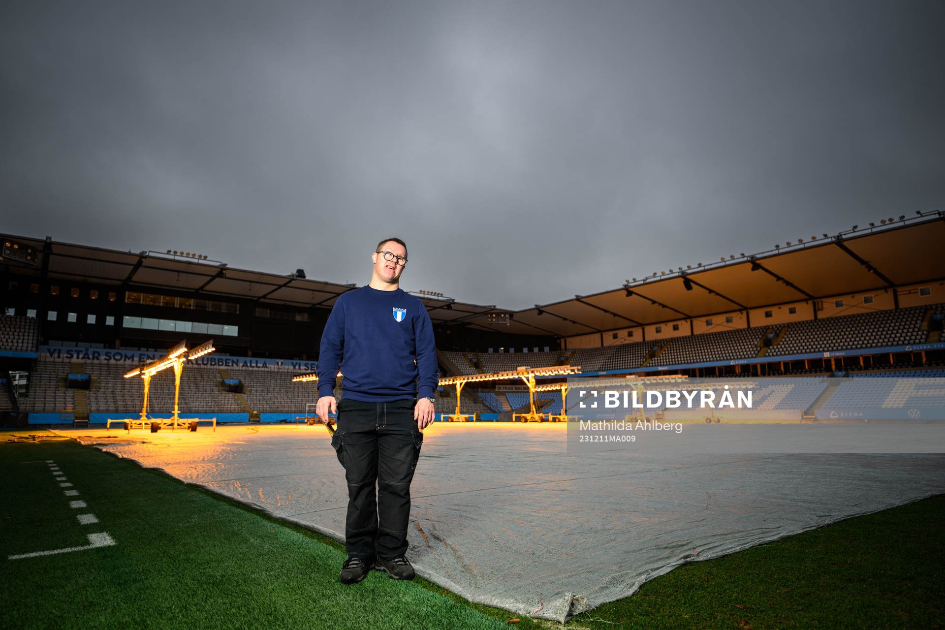 Christoffer Karlsson, planskötare på Eleda Stadion