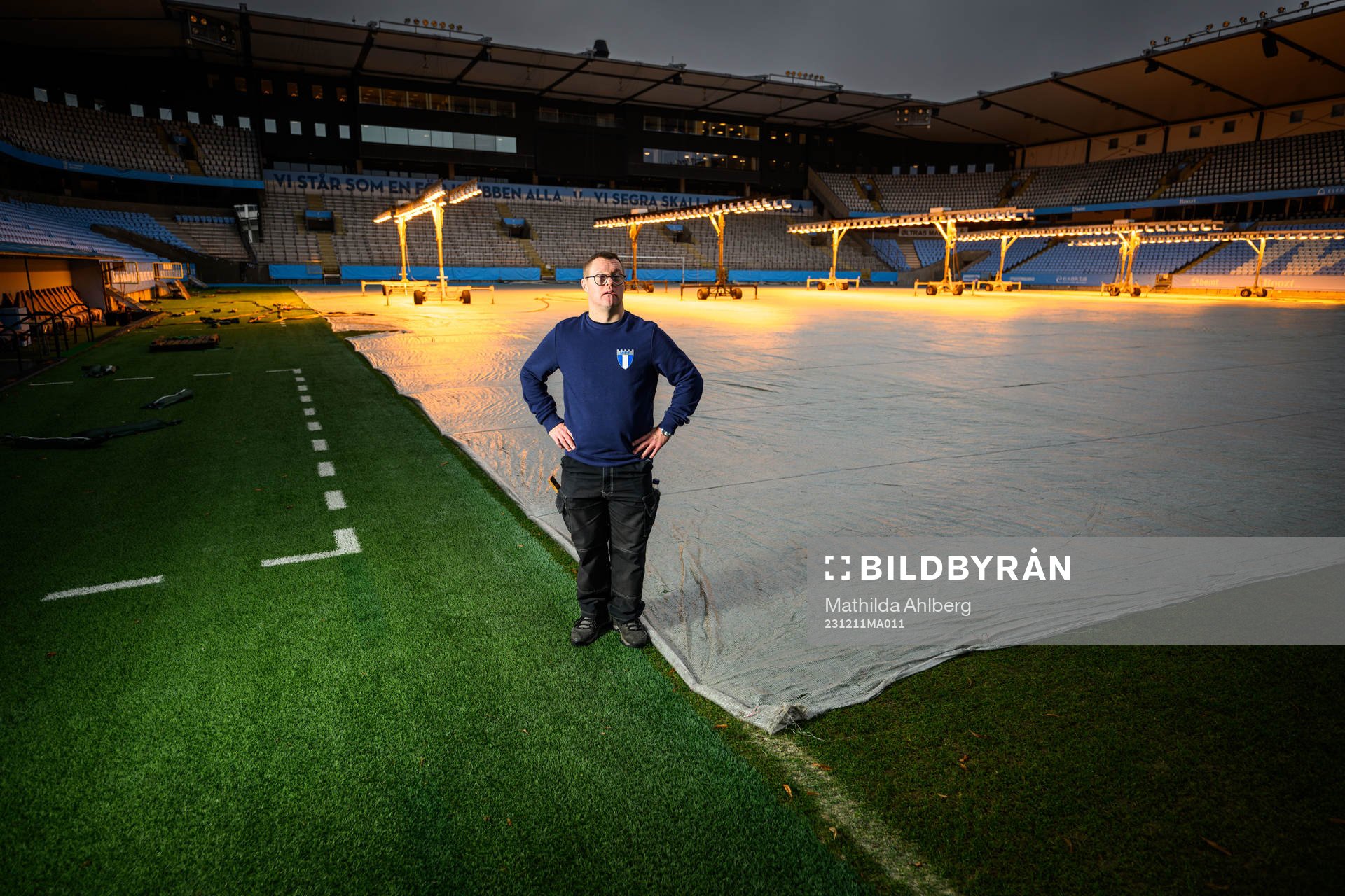 Christoffer Karlsson, planskötare på Eleda Stadion