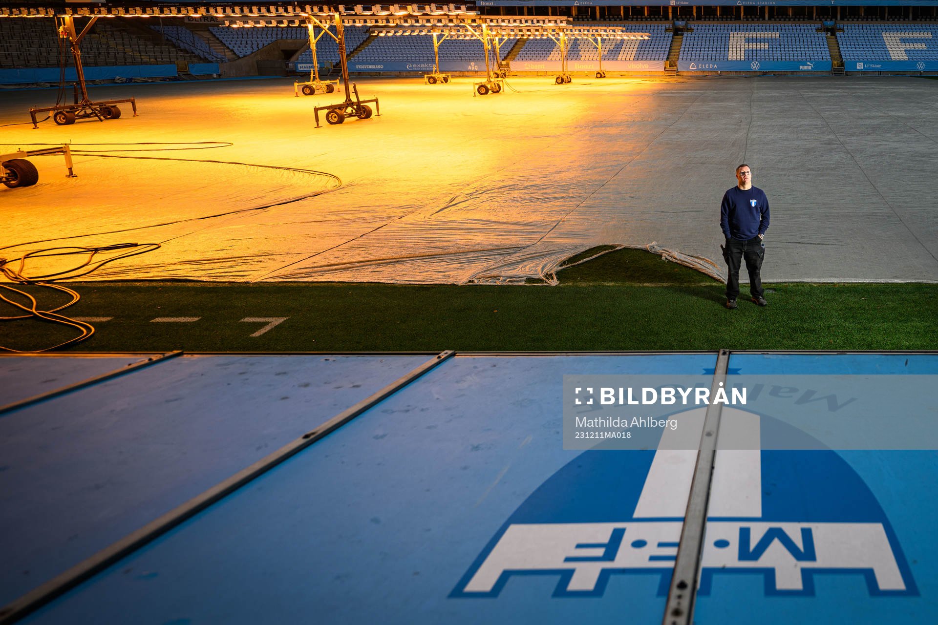 Christoffer Karlsson, planskötare på Eleda Stadion