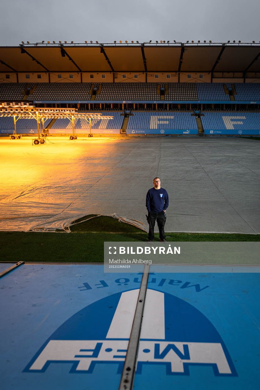 Christoffer Karlsson, planskötare på Eleda Stadion