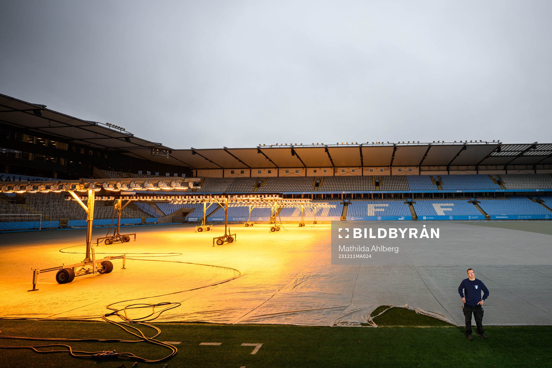 Christoffer Karlsson, planskötare på Eleda Stadion
