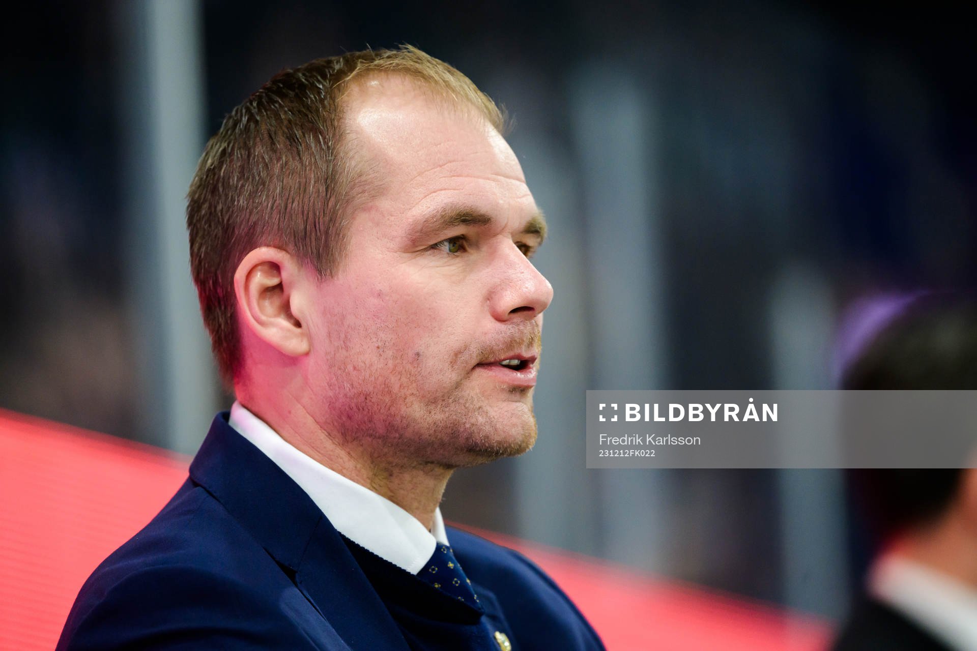 Head coach Thomas Mitell of Färjestad