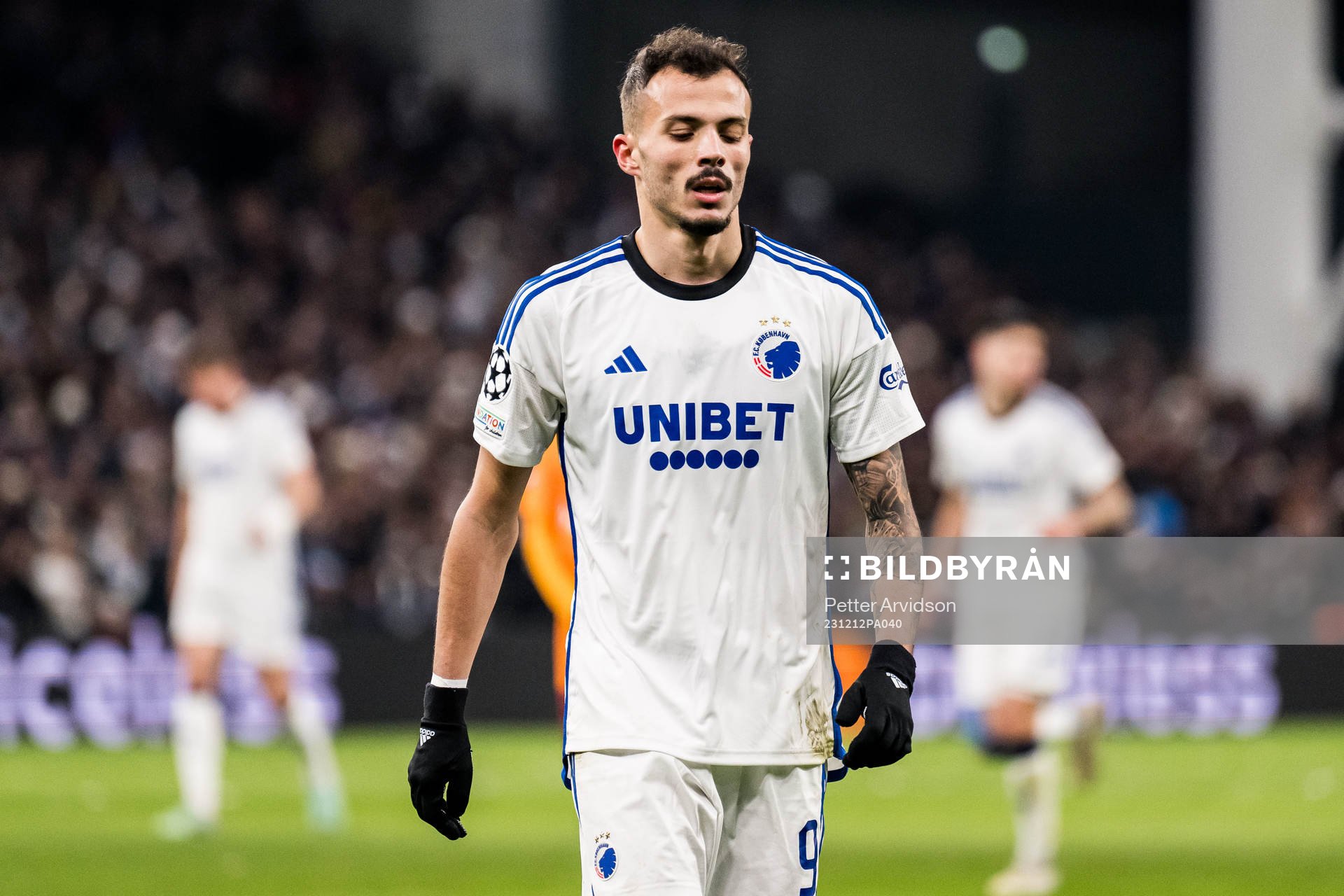 Diogo Goncalves of FC Copenhagen looks dejected