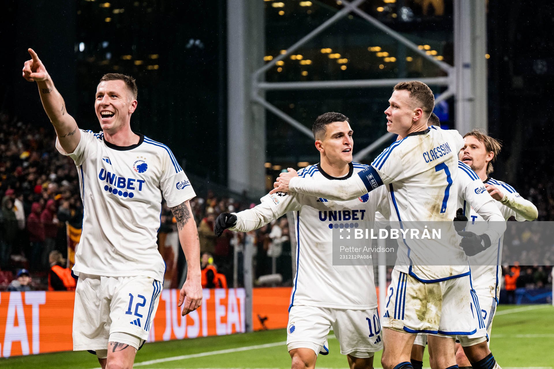 Lukas Lerager of FC Copenhagen celebrates with Mohamed