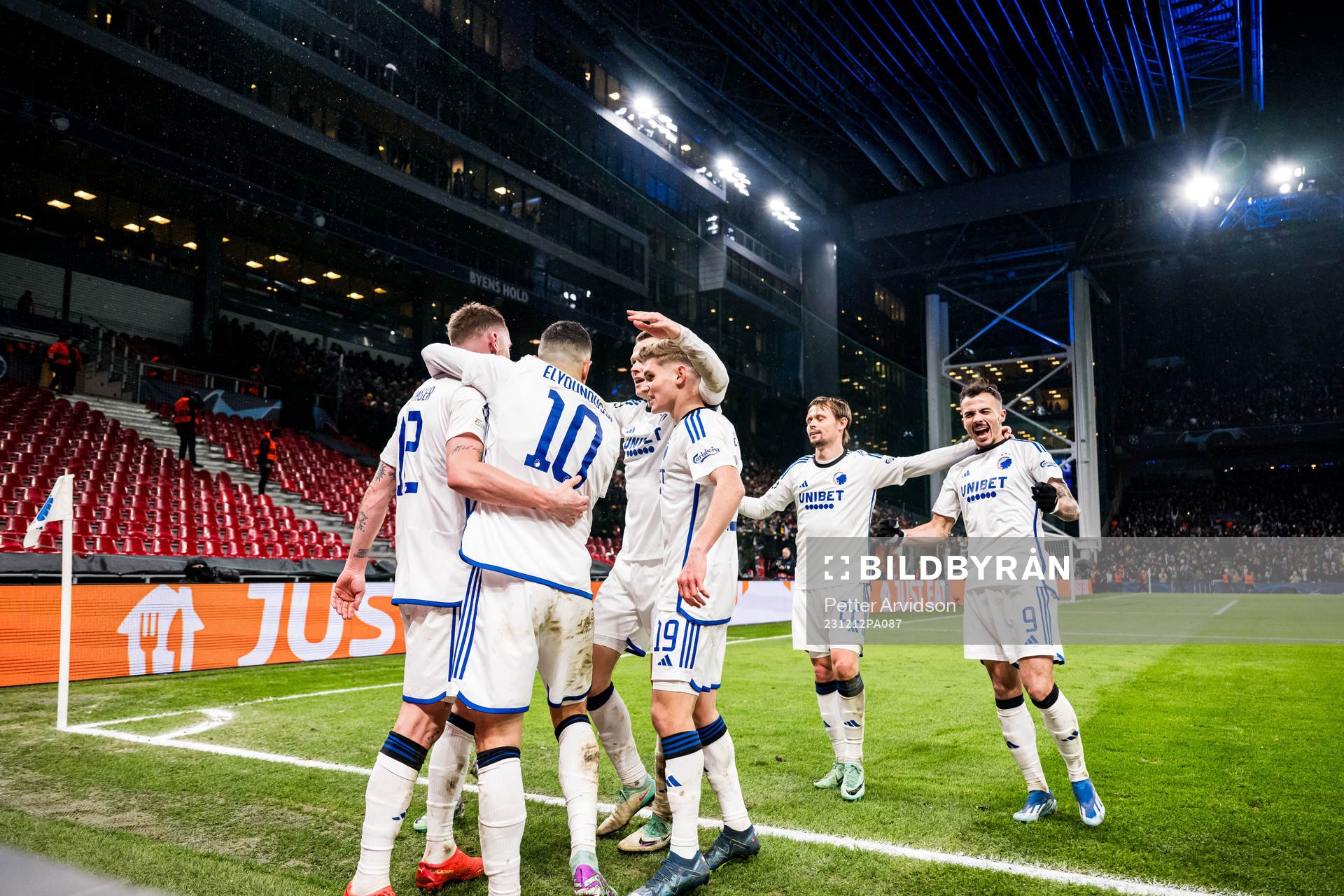 Lukas Lerager of FC Copenhagen celebrates with Mohamed
