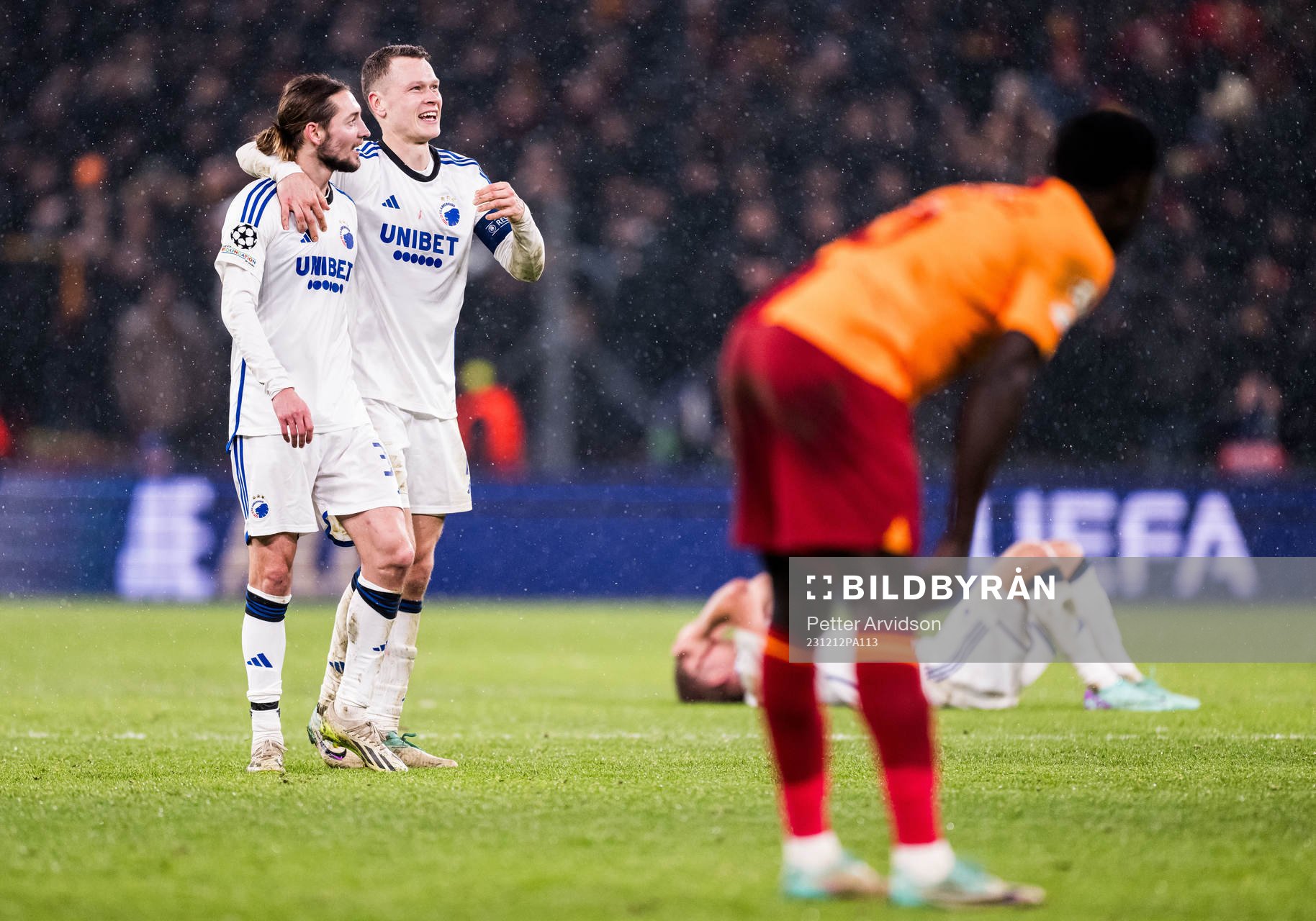 Rasmus Falk and Viktor Claesson of FC Copenhagen celebrates