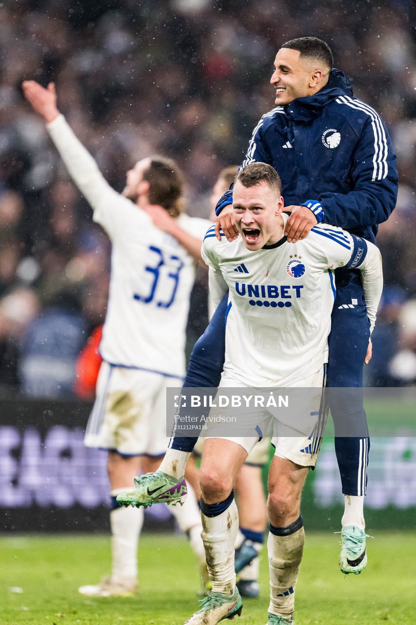Viktor Claesson of FC Copenhagen Elias Achouri of FC