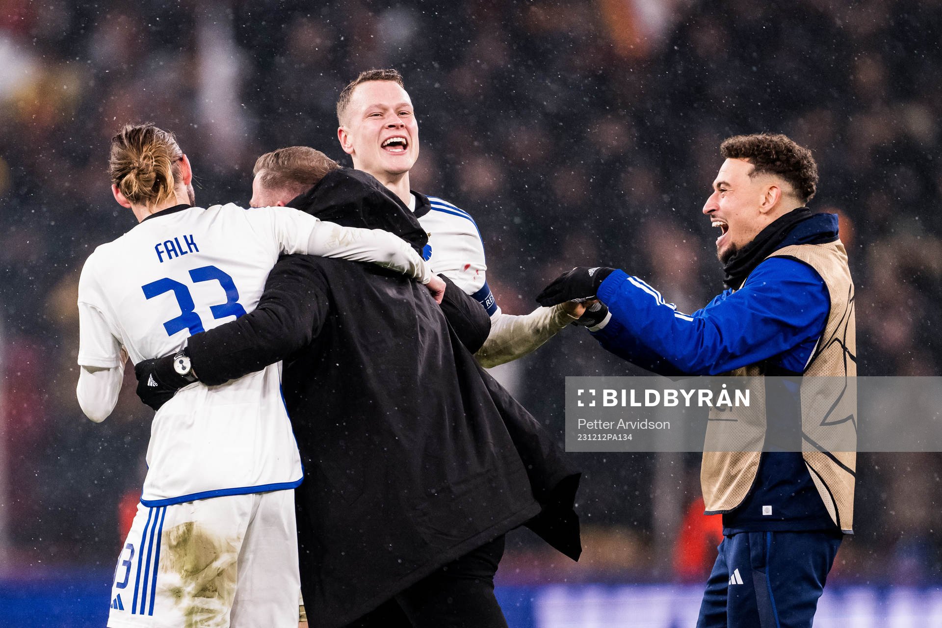 Rasmus Falk, Head coach Jacob Neestrup and Viktor Claesson