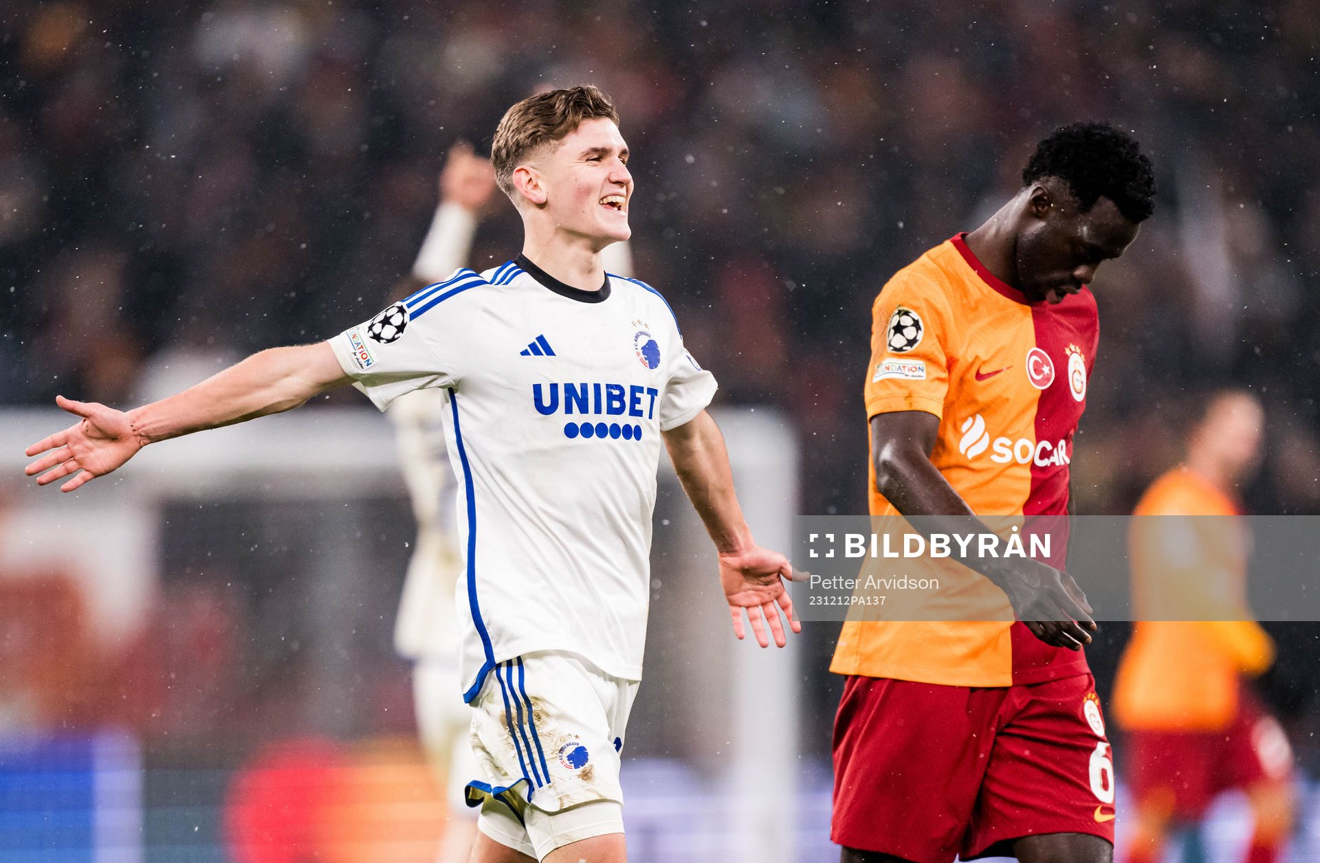 Elias Jelert of FC Copenhagen celebrates