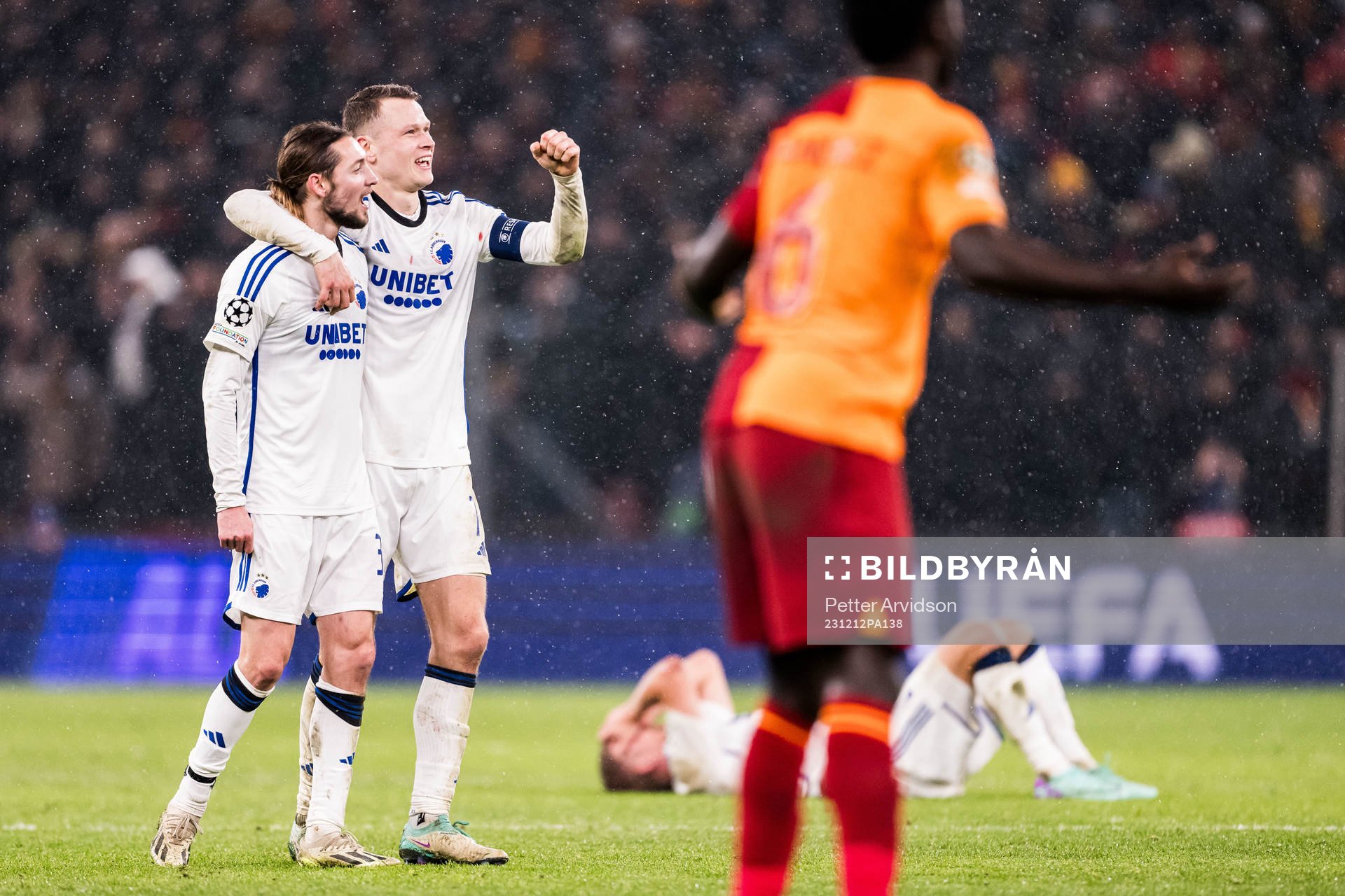Rasmus Falk and Viktor Claesson of FC Copenhagen celebrates