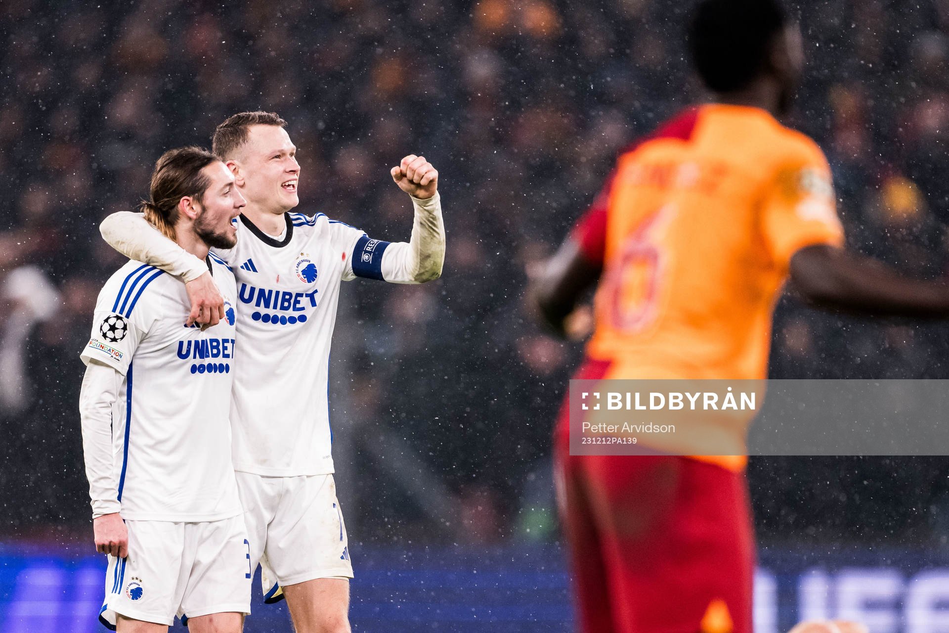 Rasmus Falk and Viktor Claesson of FC Copenhagen celebrates