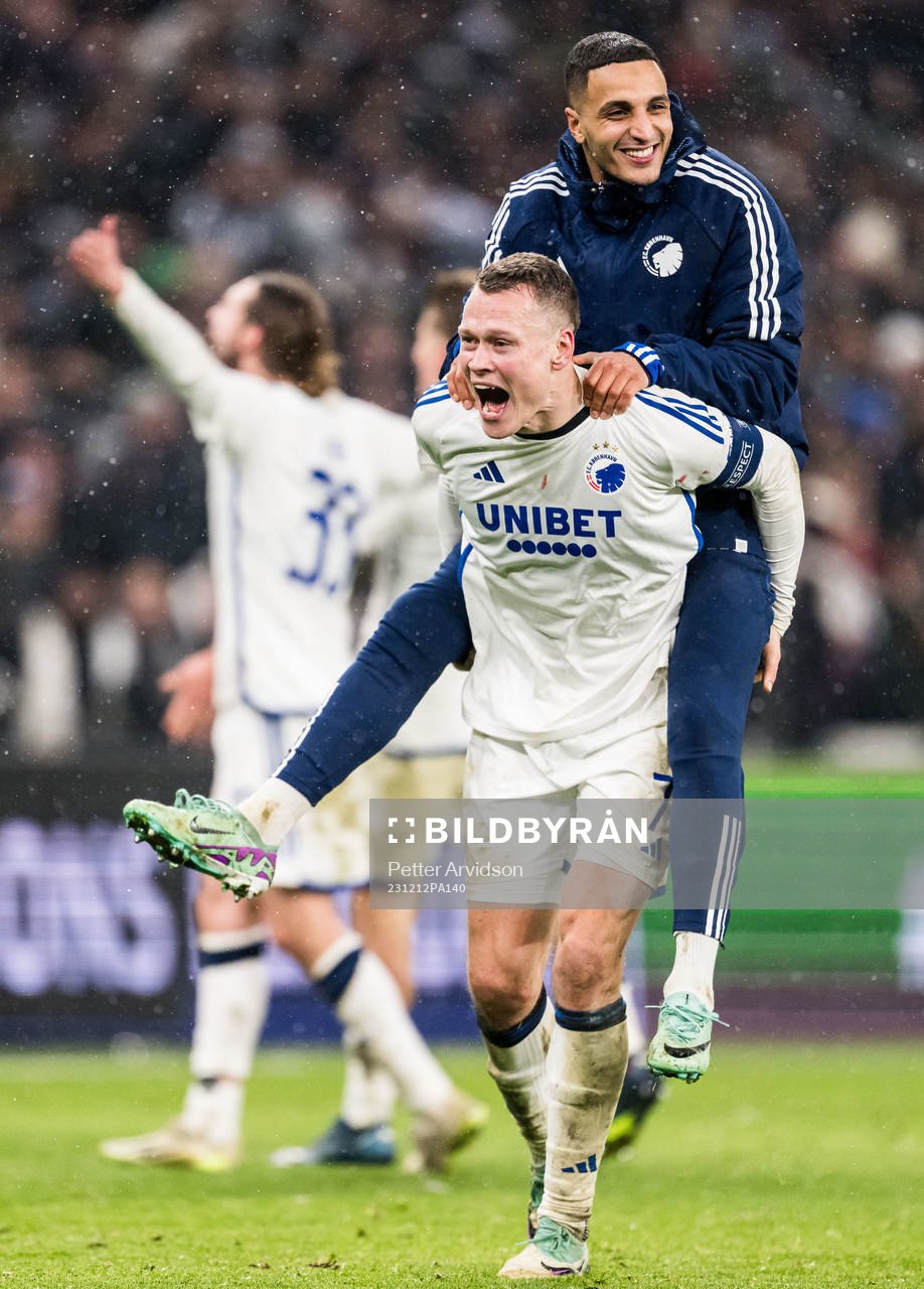 Viktor Claesson of FC Copenhagen Elias Achouri of FC