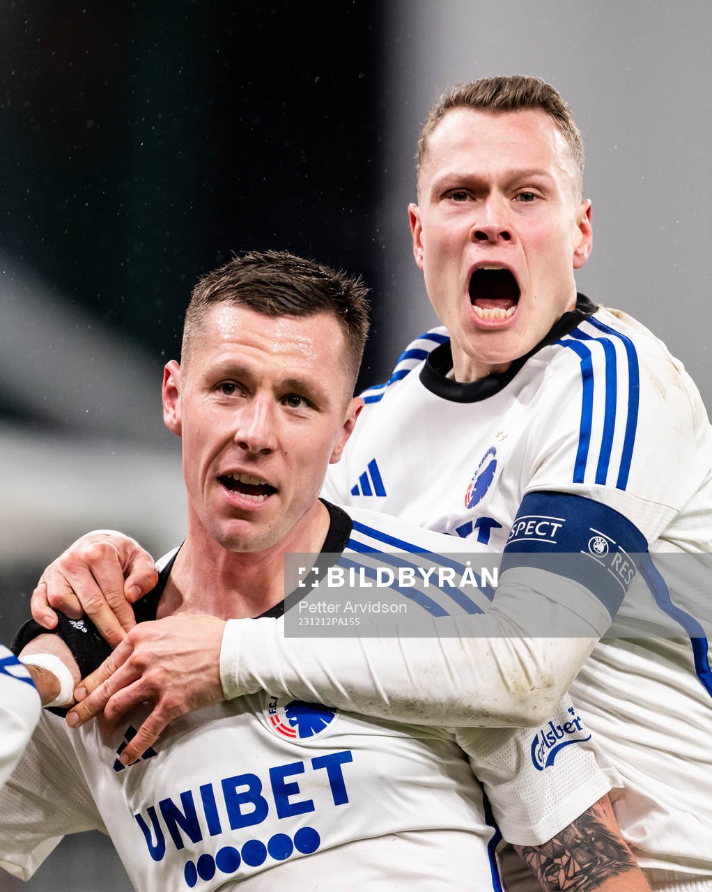 Lukas Lerager and Viktor Claesson of FC Copenhagen celebrate
