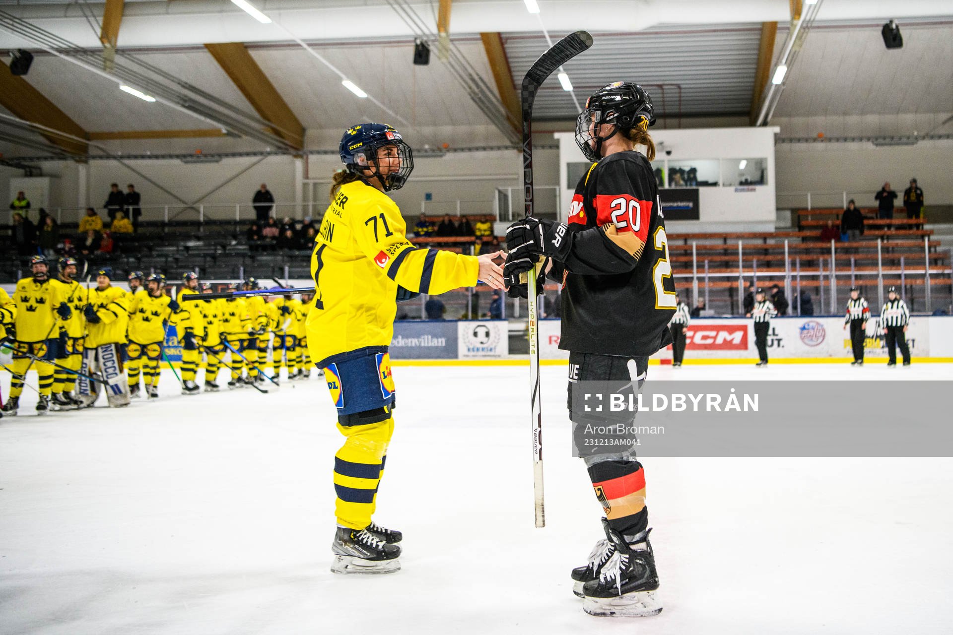 Sveriges Anna Kjellbin och Tysklands Daria Gleissner