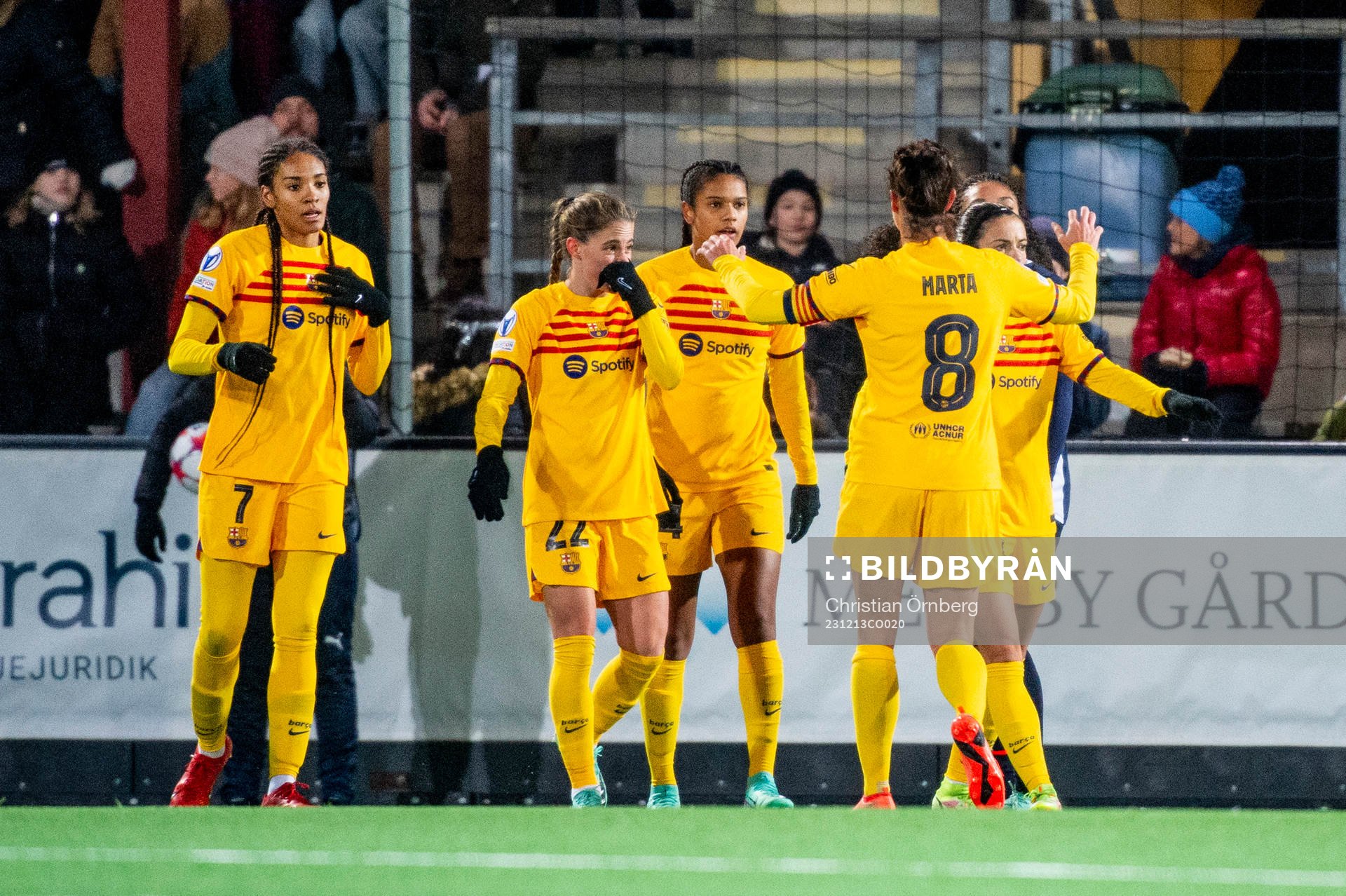 Salma Parallell of Barcelona celebrates 0-2
