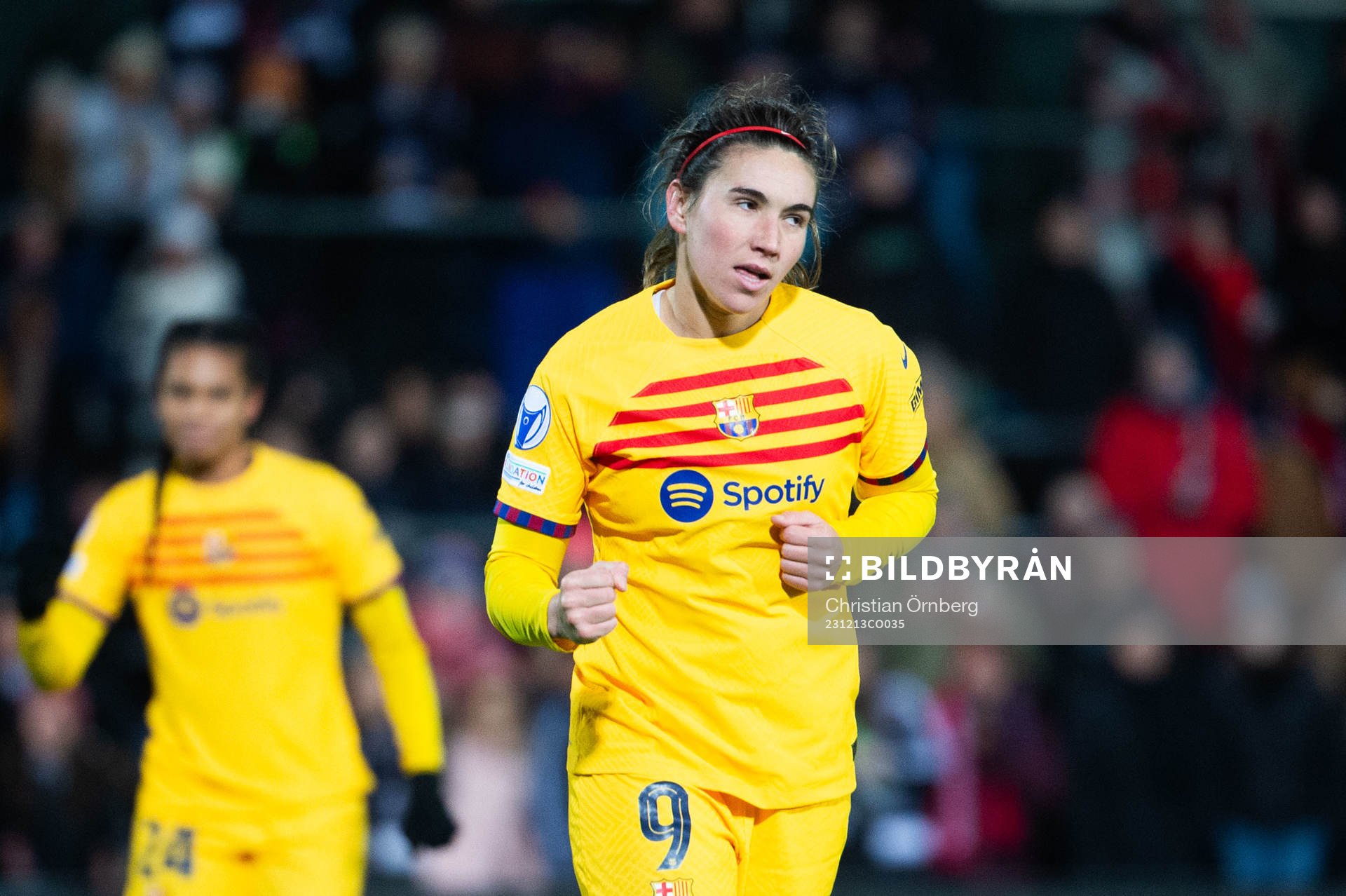 Mariona Caldentey of Barcelona celebrates
