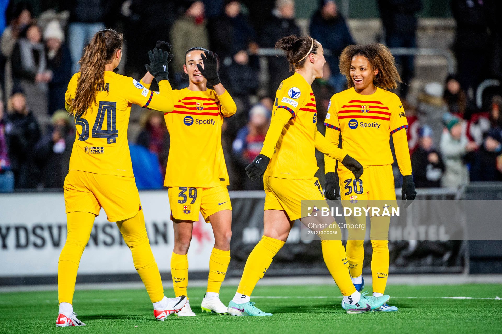 Martina of Barcelona celebrates