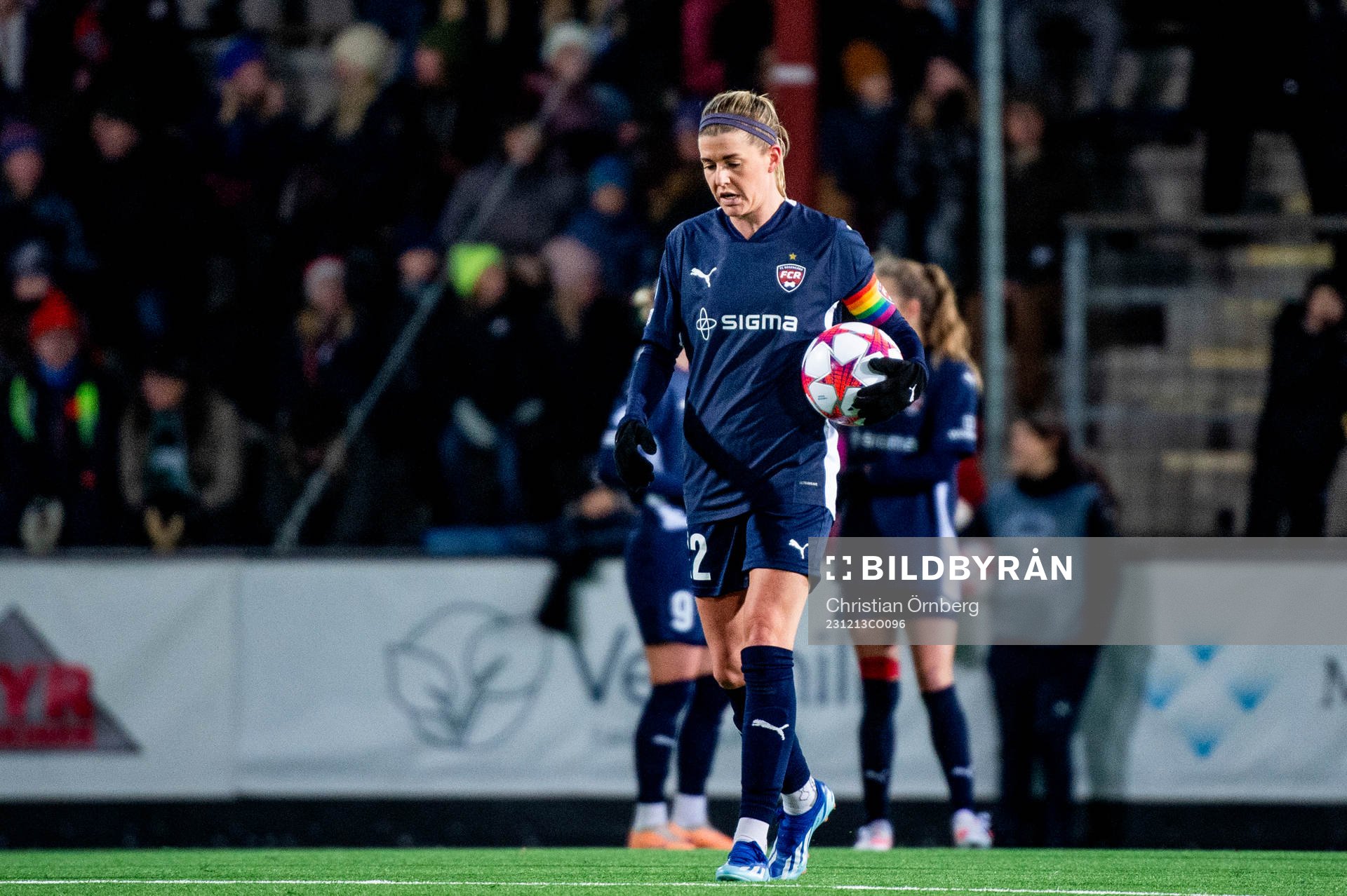 Olivia Schough of FC Rosengård looks dejected