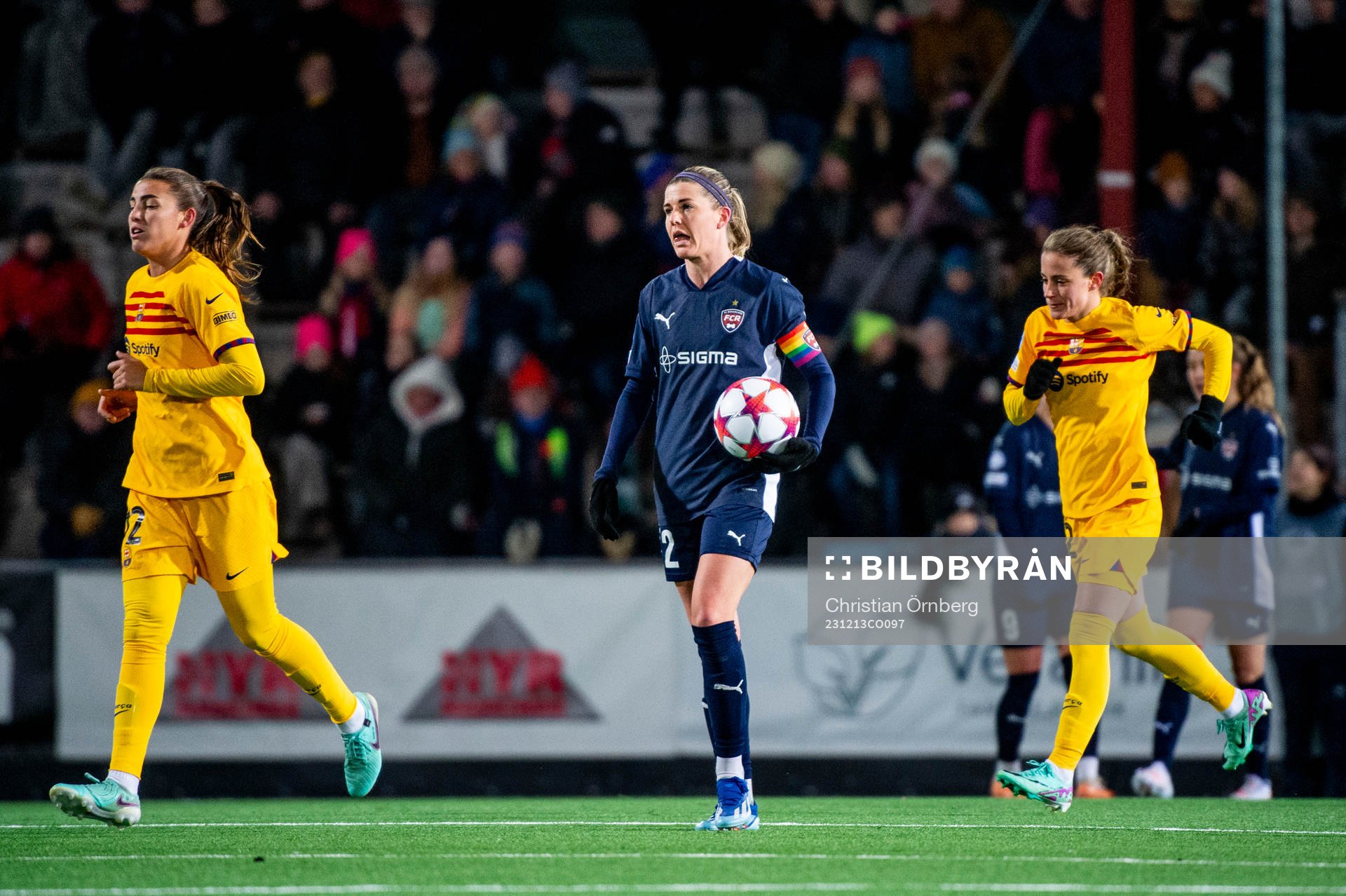 Olivia Schough of FC Rosengård looks dejected