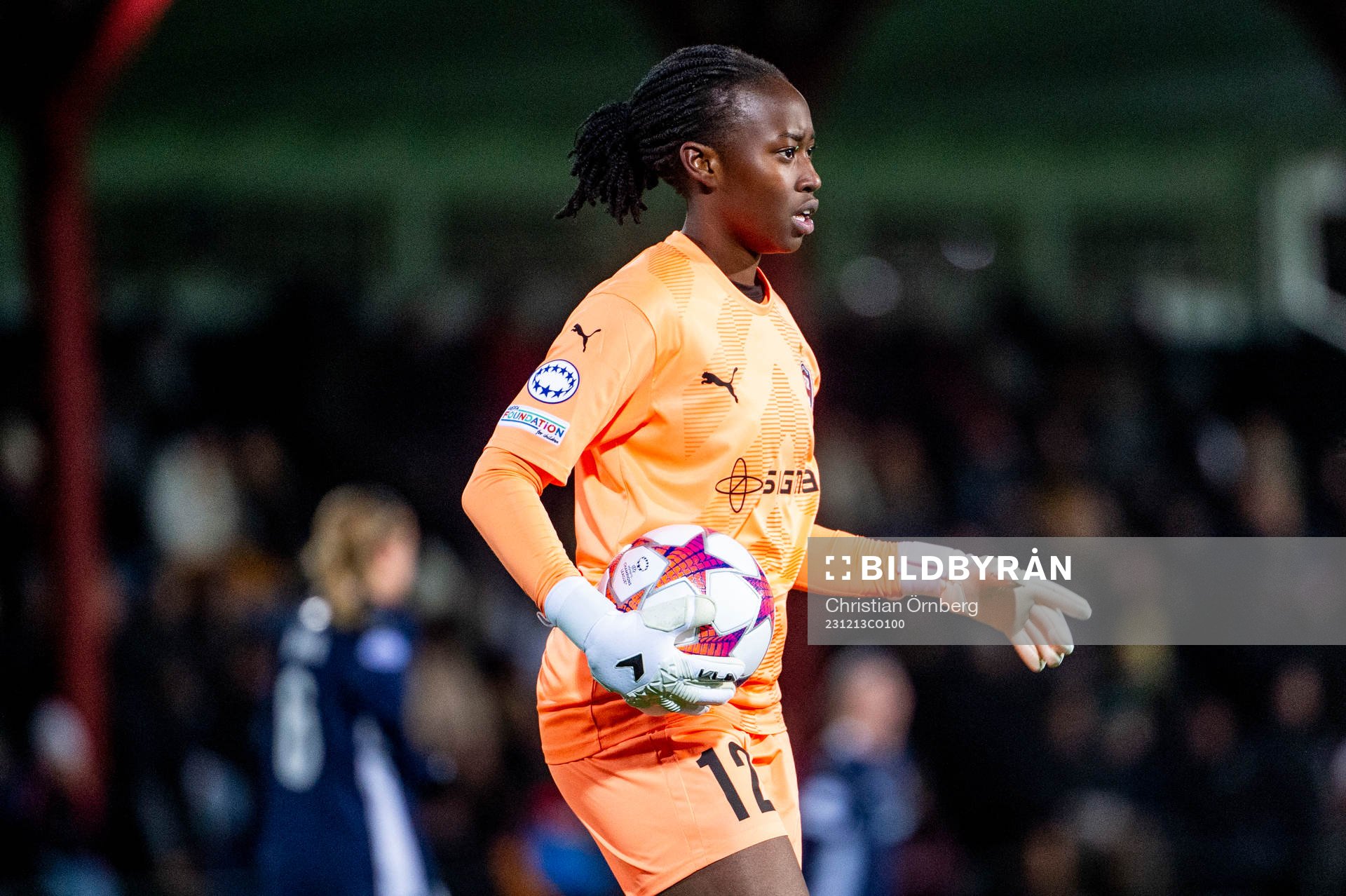 gGoalkeeper Angel Mukasa of FC Rosengård