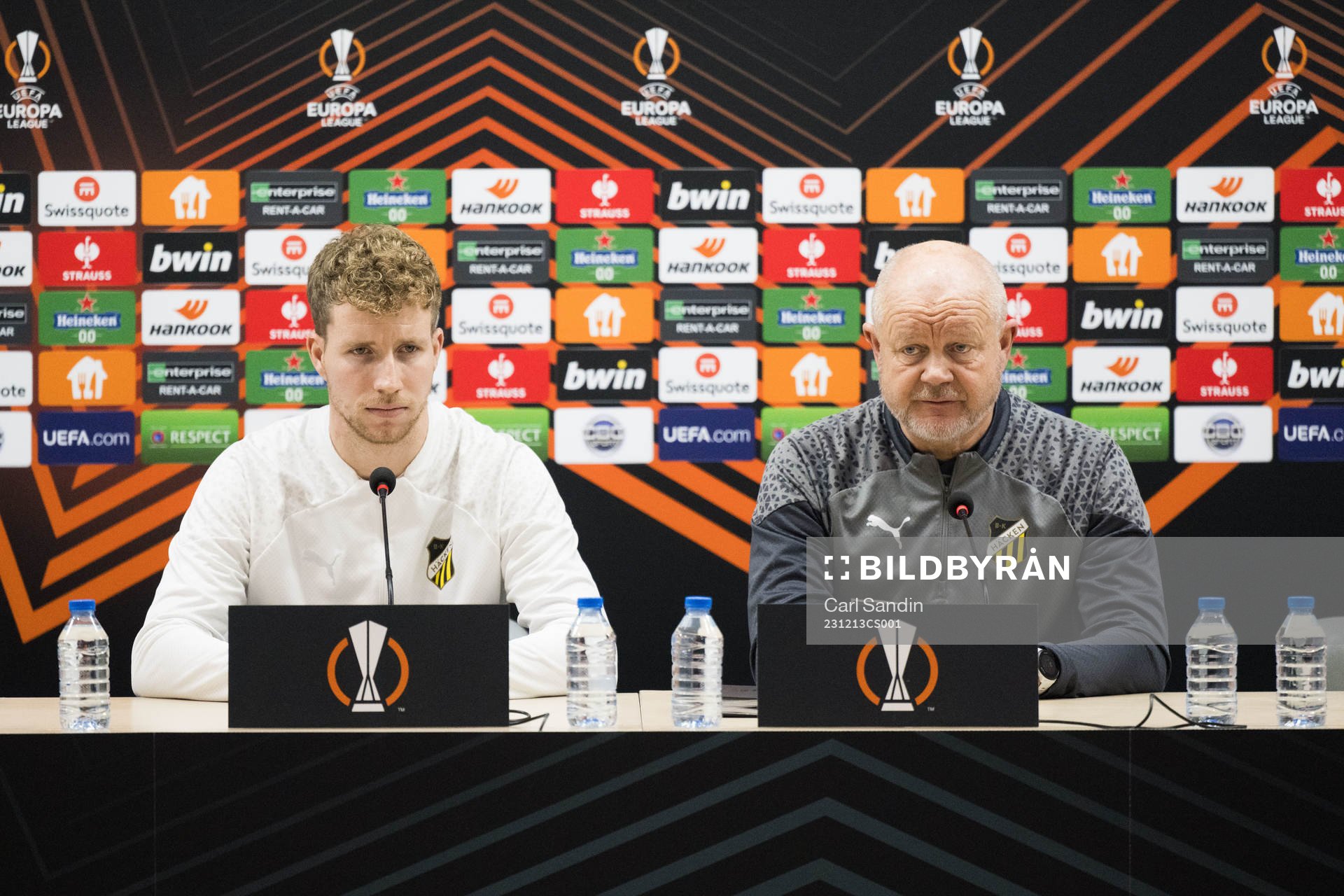 Samuel Gustafson and Head coach Per-Mathias Høgmo of