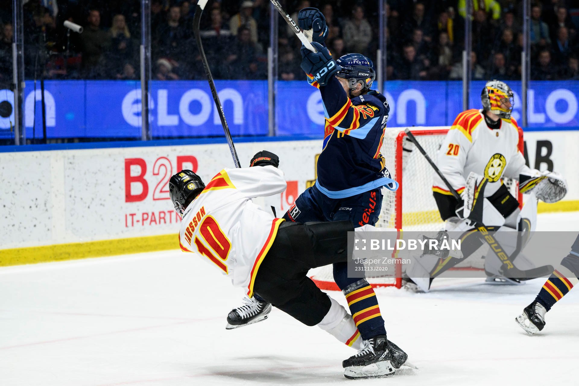 Brynäs Johan Larsson och Djurgårdens Wiktor Nilsson