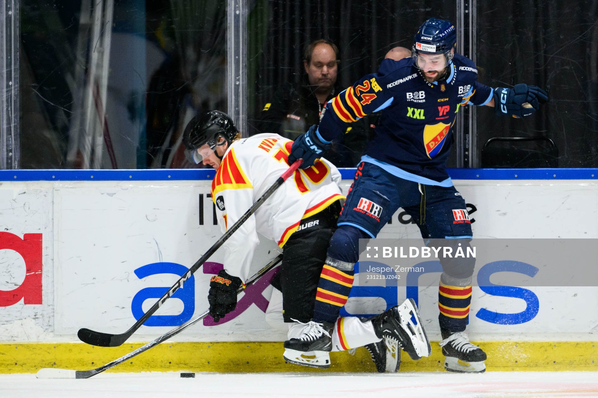 Brynäs Oskar Kvist och Djurgårdens Ludvig Rensfeldt