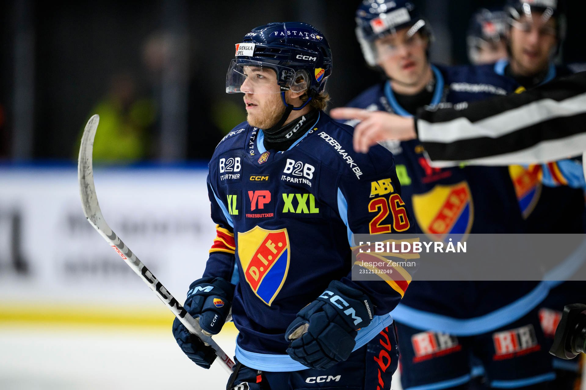 Djurgårdens Emil Berglund jublar