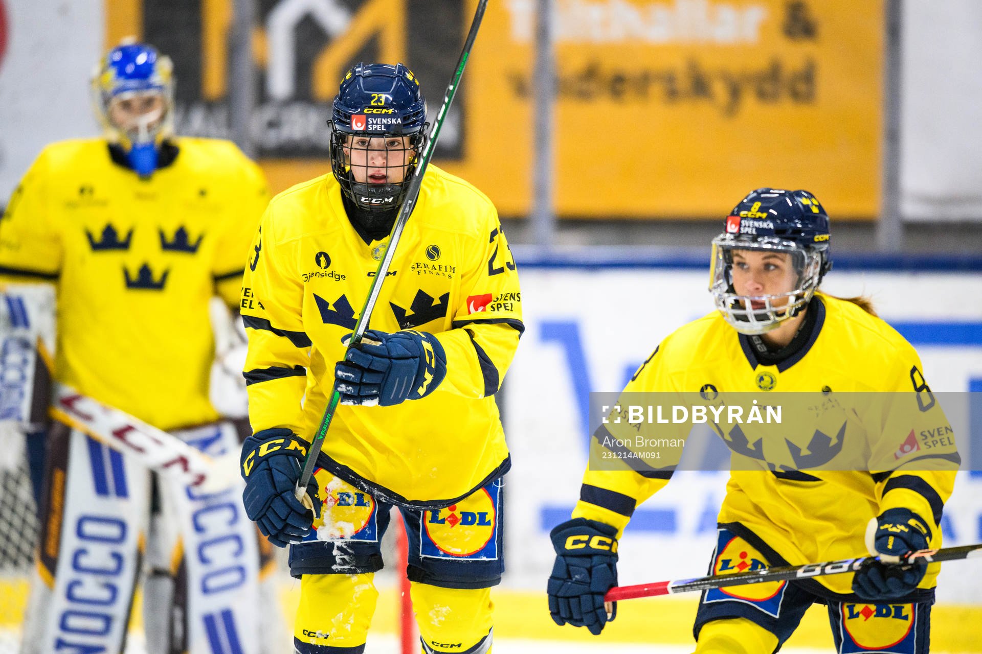 Sveriges Thea Johansson och Ebba Berglund